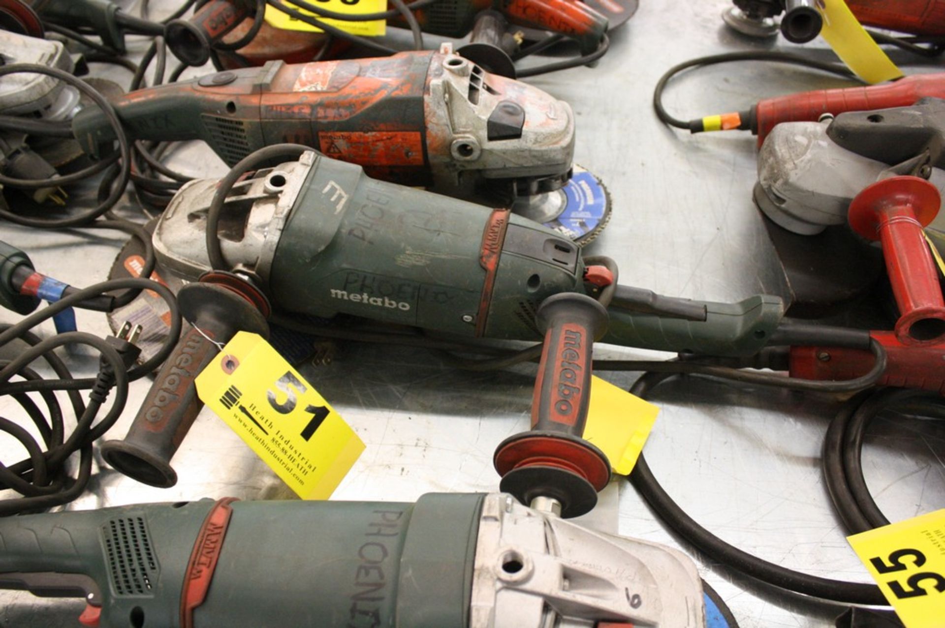 METABO MODEL W-24-230 9" RIGHT ANGLE GRINDER