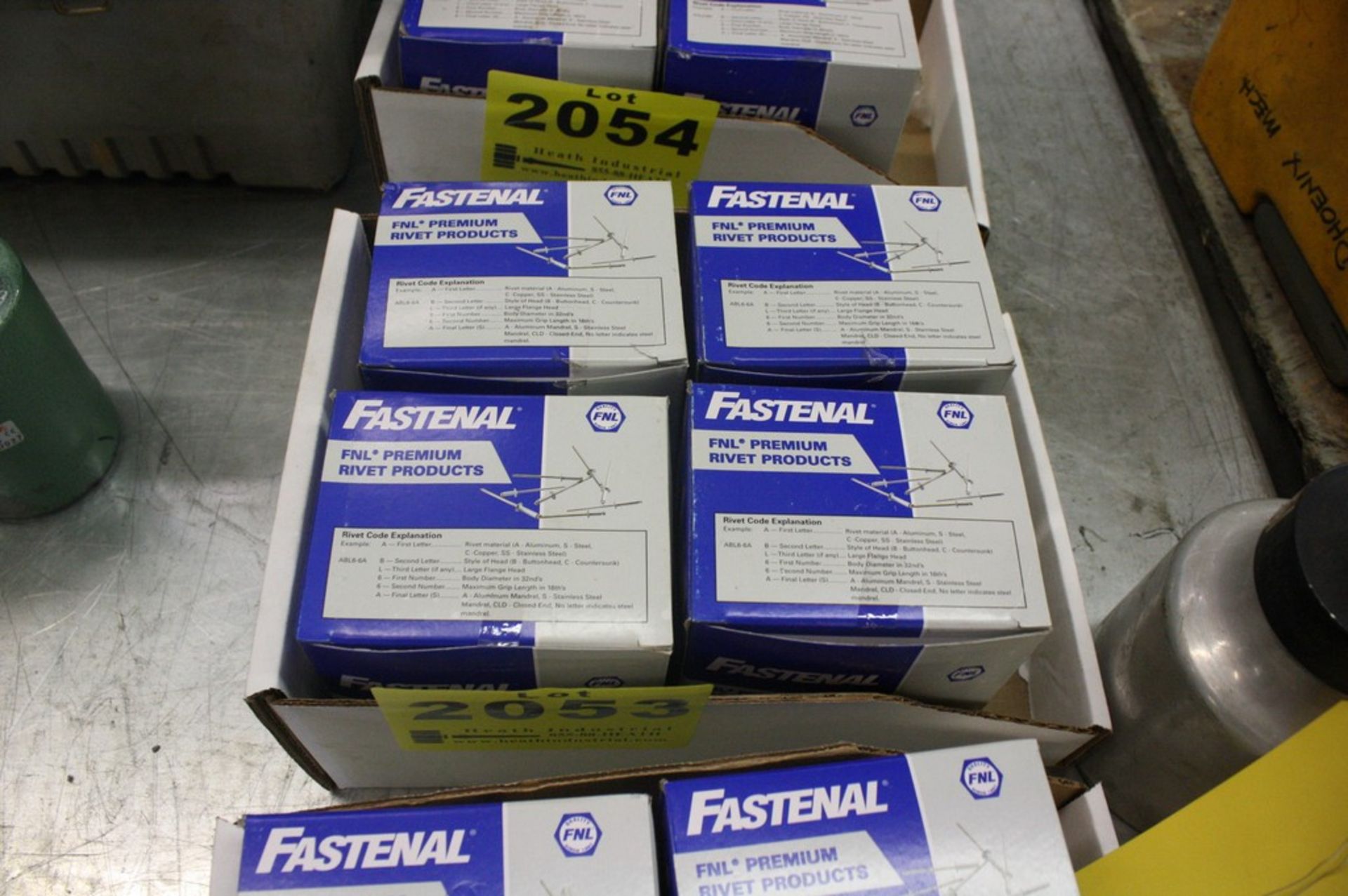 BOXES OF FASTENAL RIVETS IN BOX