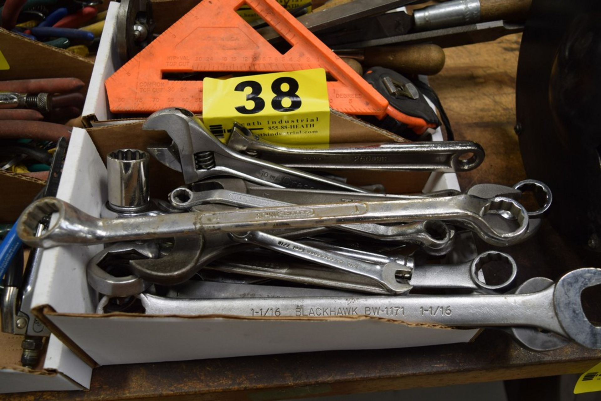 ASSORTED WRENCHES, ETC.