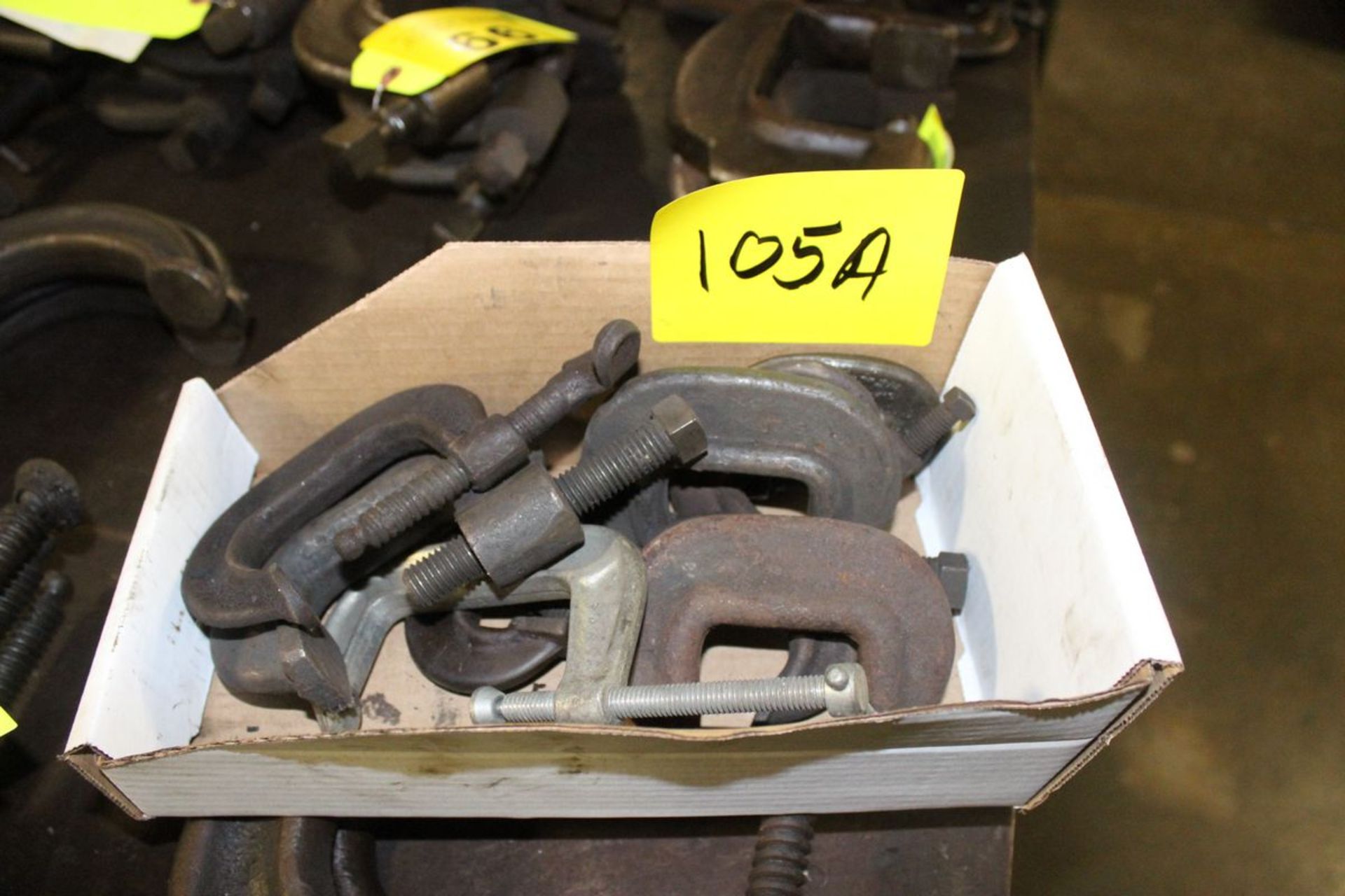 ASSORTED C-CLAMPS IN BOX
