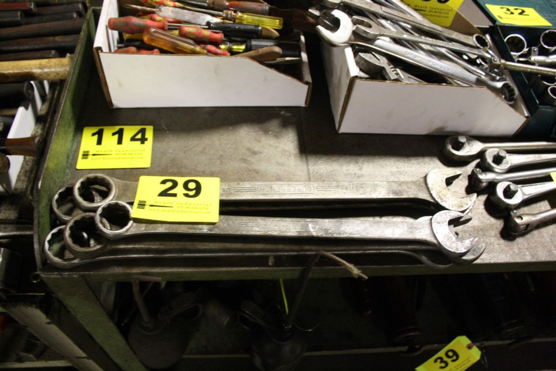 LOT: LARGE BOX END WRENCHES