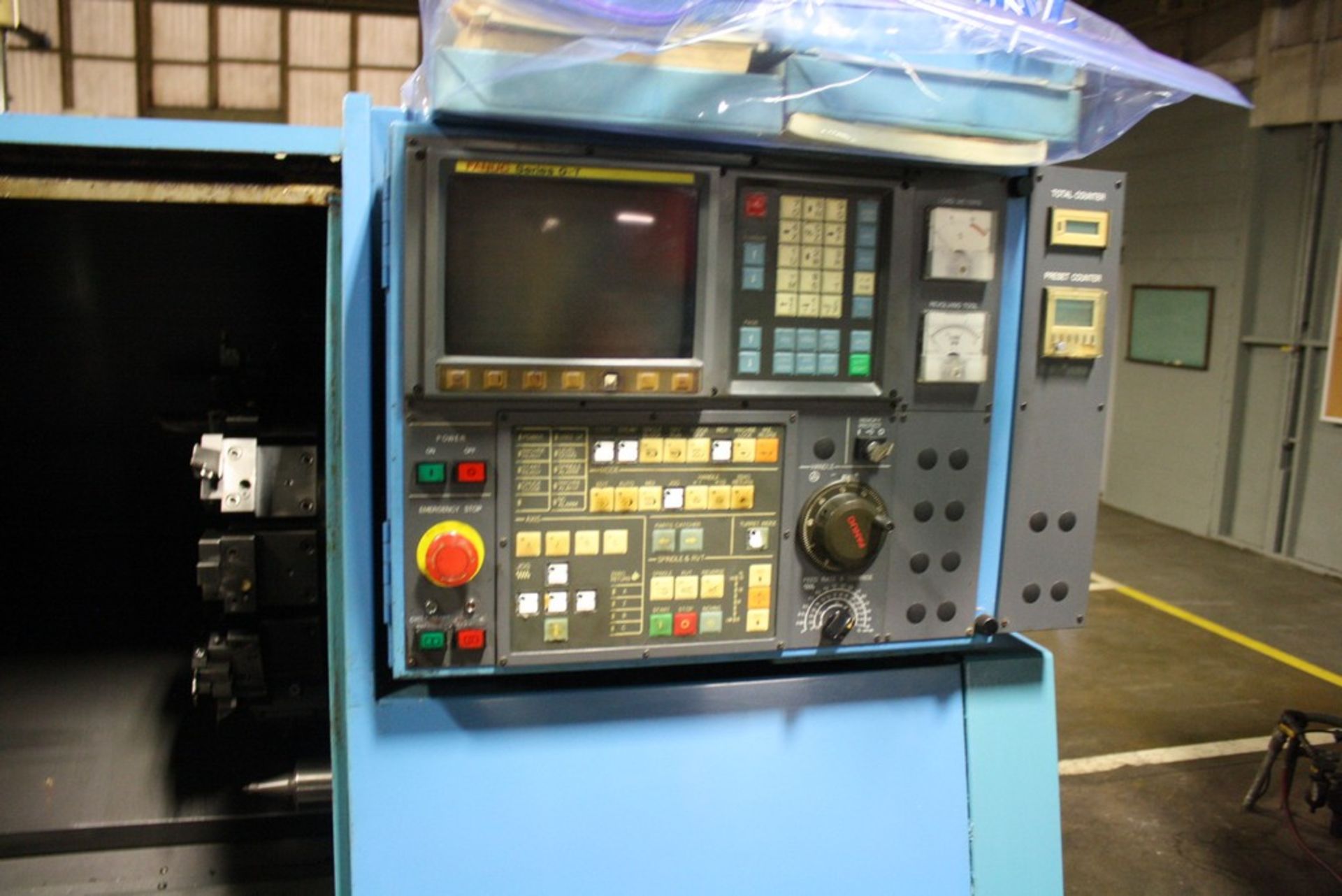 MIYANO MODEL LE-41 CNC TURNING CENTER, S/N L410019, 3-1/8" HOLE THRU SPINDLE, TAILSTOCK, PARTS - Image 3 of 7
