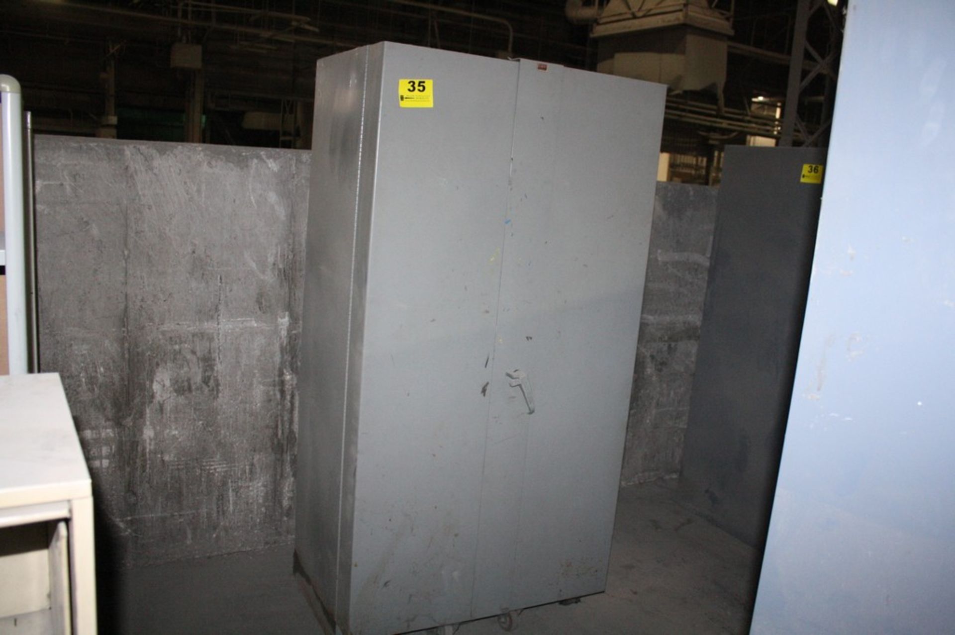 HEAVY DUTY STEEL CABINET 2 DOOR - 36"X 24"X 72"