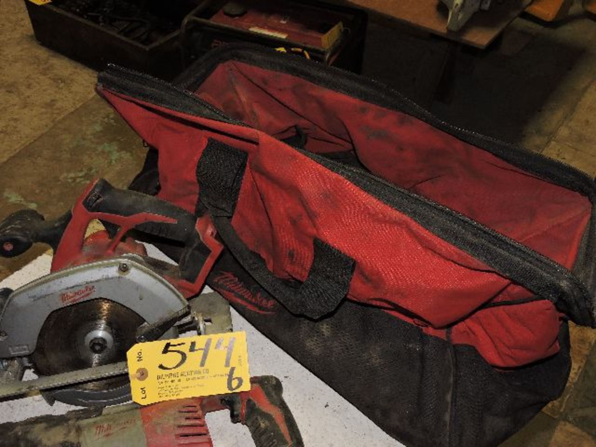 Milwaukee cordless (1) circular saw, (1) sawzall, (2) impacts, (1) bag. - Image 2 of 2