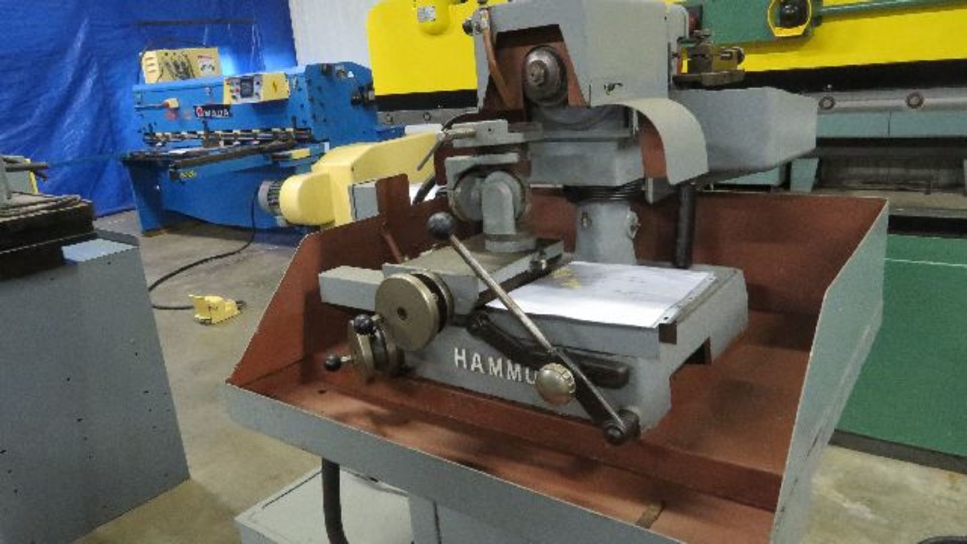 Hammond chip breaker and diamond finishing grinder, model CB-77, sn unk, compound protractor tool