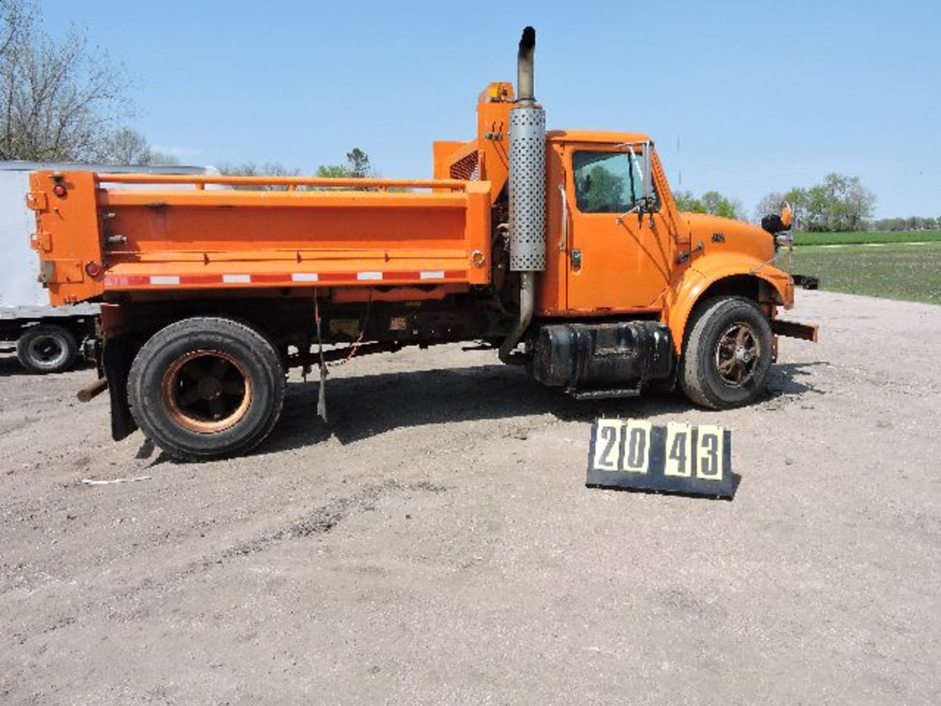 1995 International 4700 4x2 Dump Truck.Vin: 1HTSCAAN9TH242391. 10' End Dump. Miles On ODO. 146,