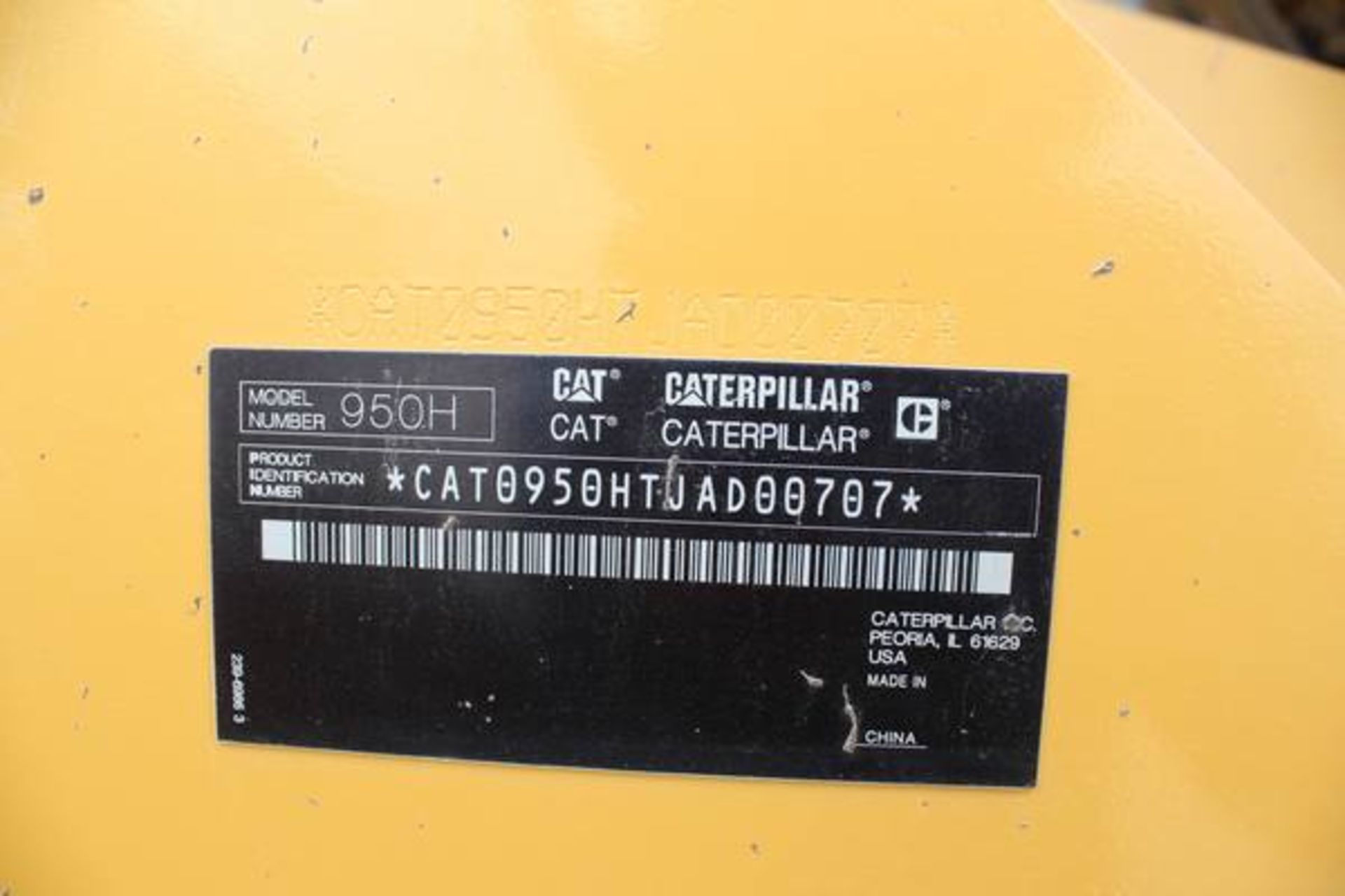 Caterpillar Model 950H  Wheel Loader ; Serial Number: CAT0950HTJAD00707  (2011); A/C Cab, 23.5R25 - Image 14 of 15