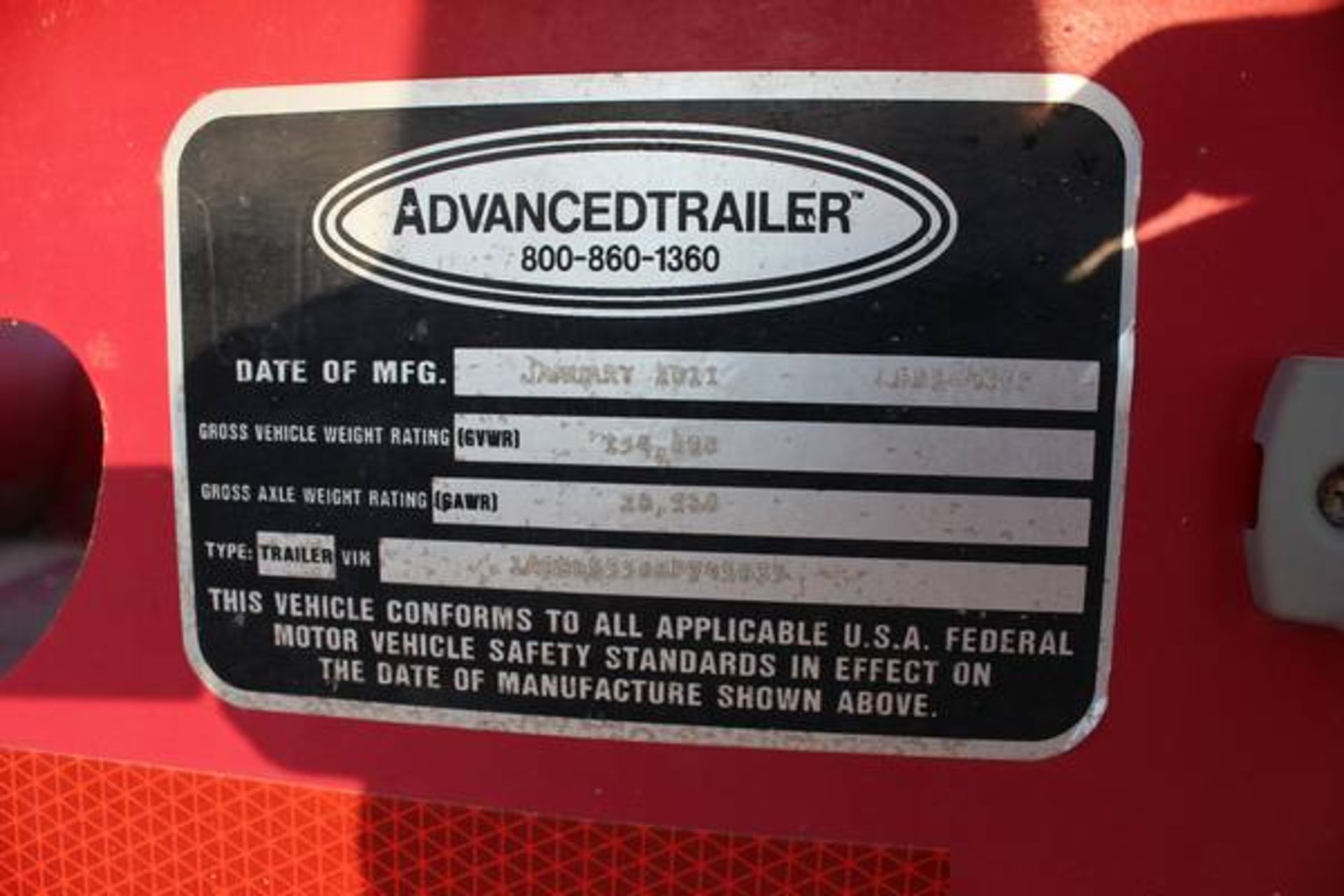 Advance Model LB65-420F  65 Ton 5-Axle Oilfield Lowboy Trailer ; VIN: 1A9SL6558BP745035  (2011); Air - Image 10 of 12