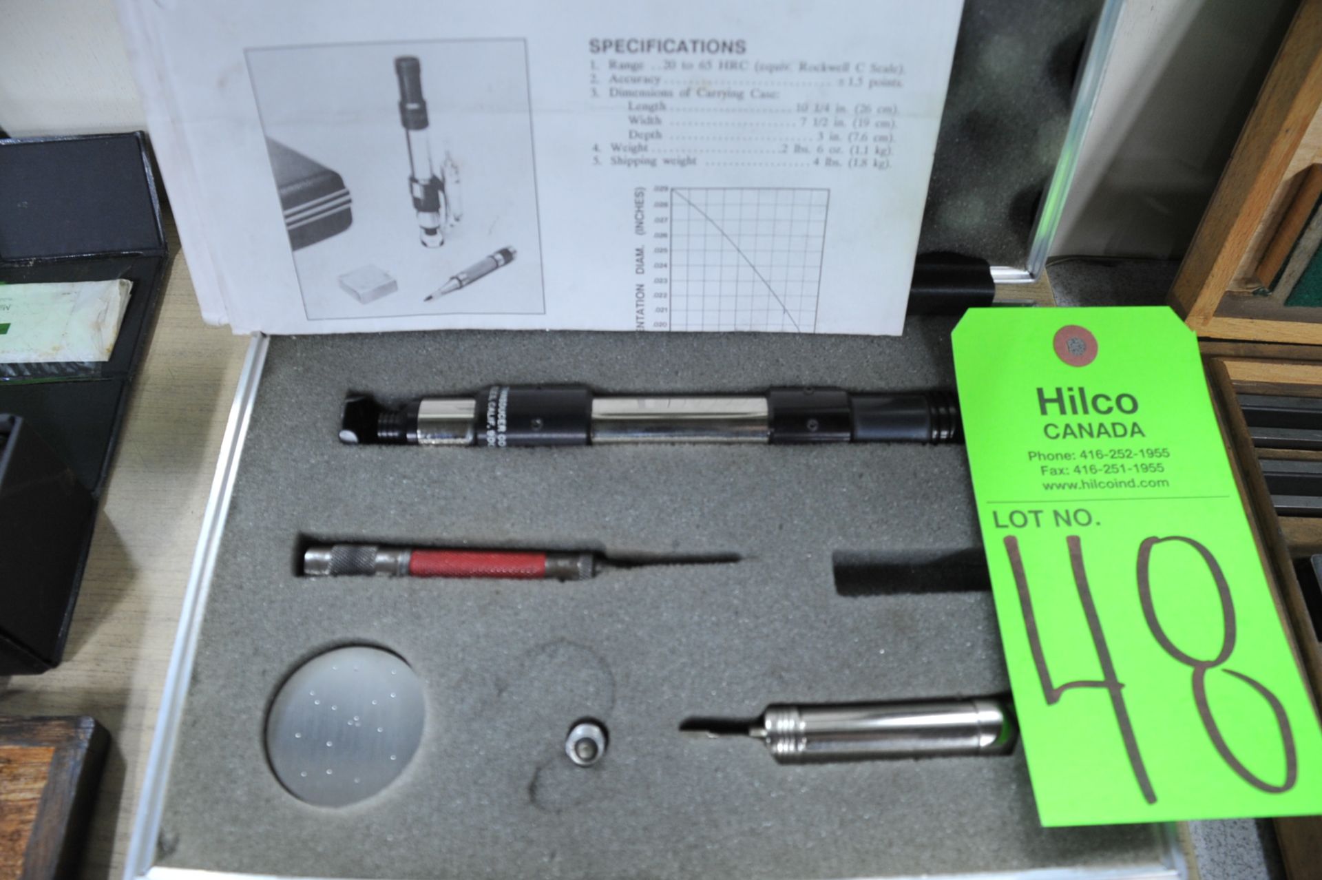 Model 3/6 Portable Steel Hardness Tester