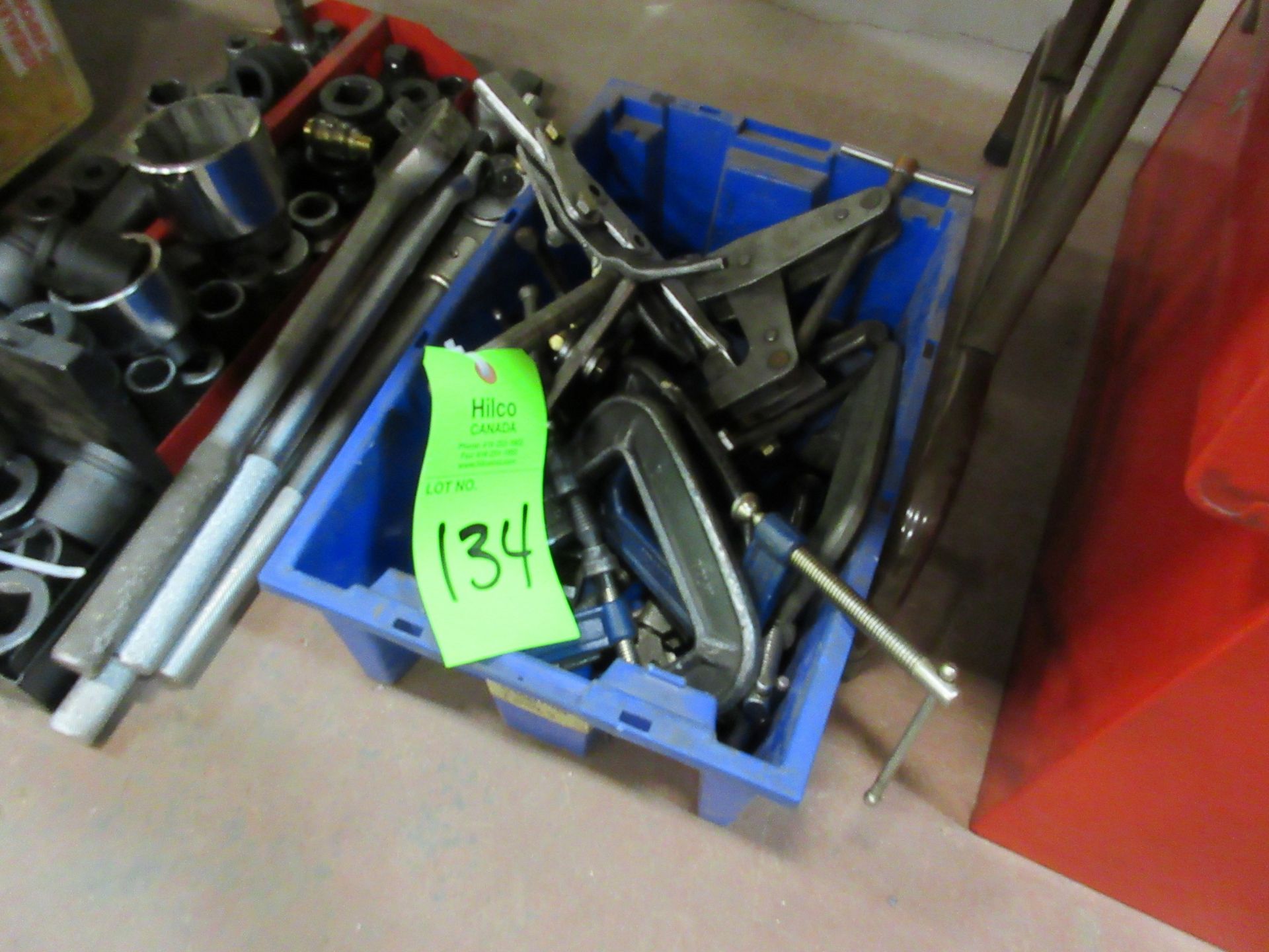 Box of Gear Pullers & C-Clamps