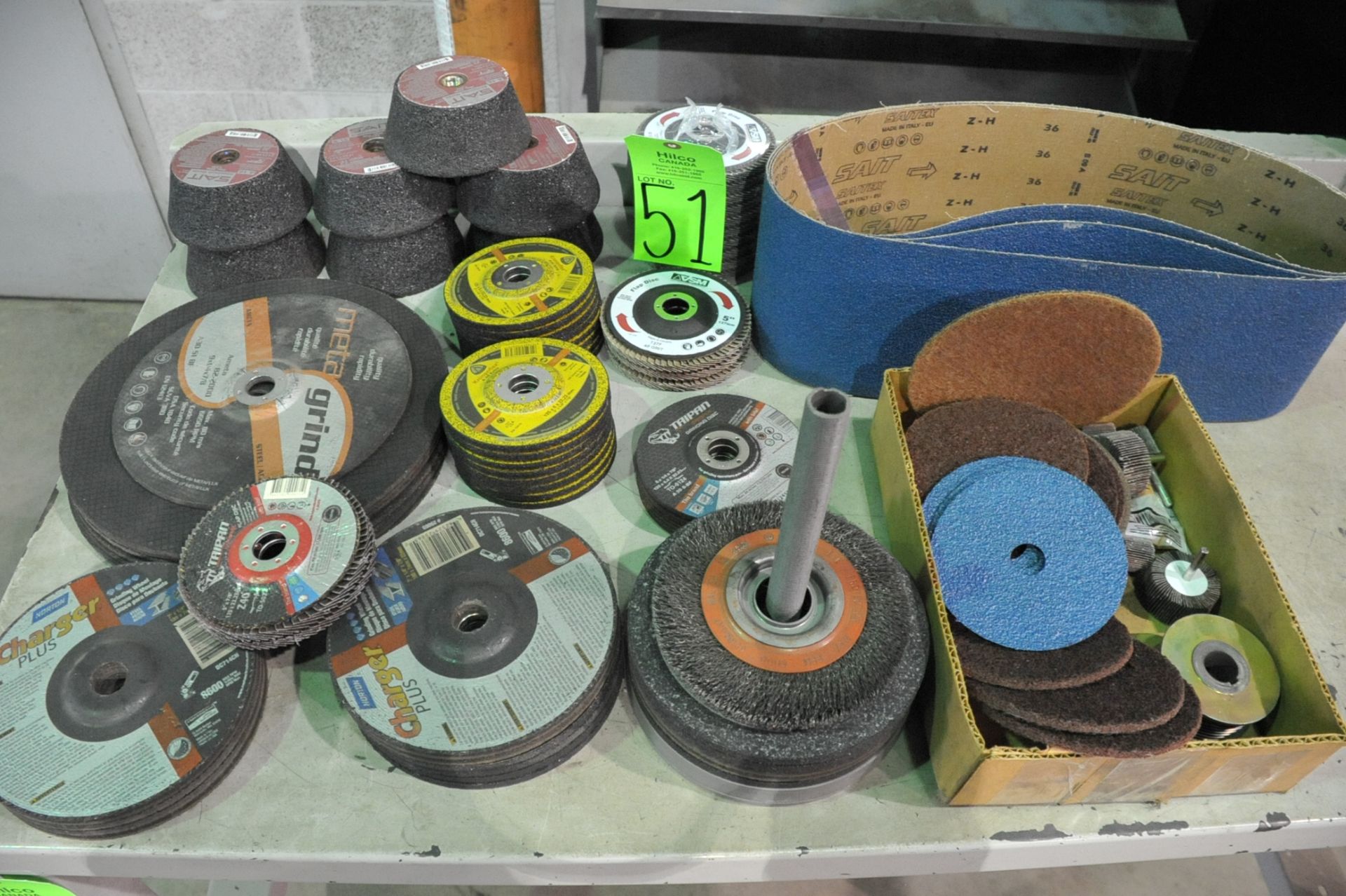 Lot of Asst. Norton & Sait Grinding, Cutting Wheel