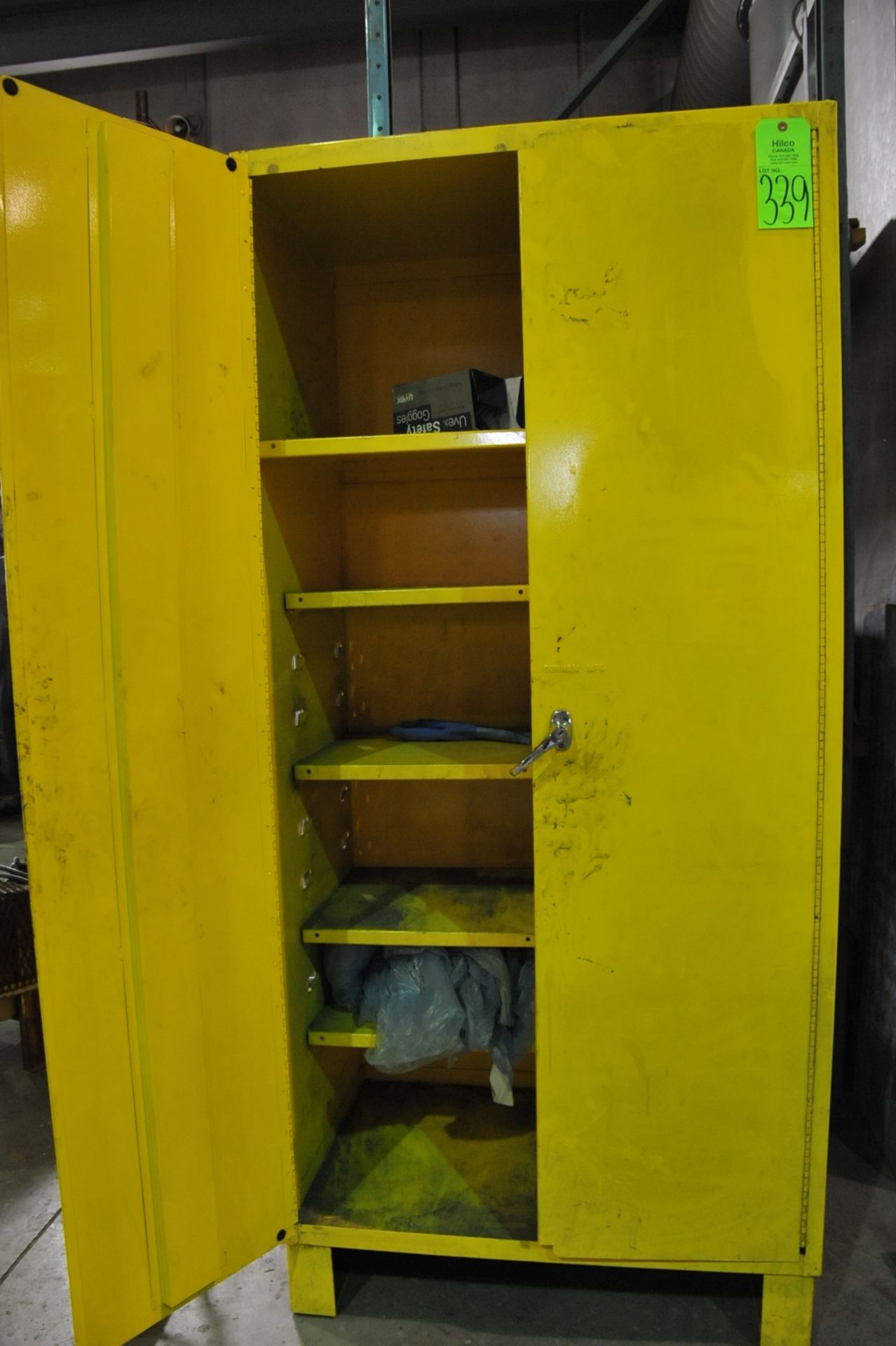 Yellow 2-Door Storage Cabinet