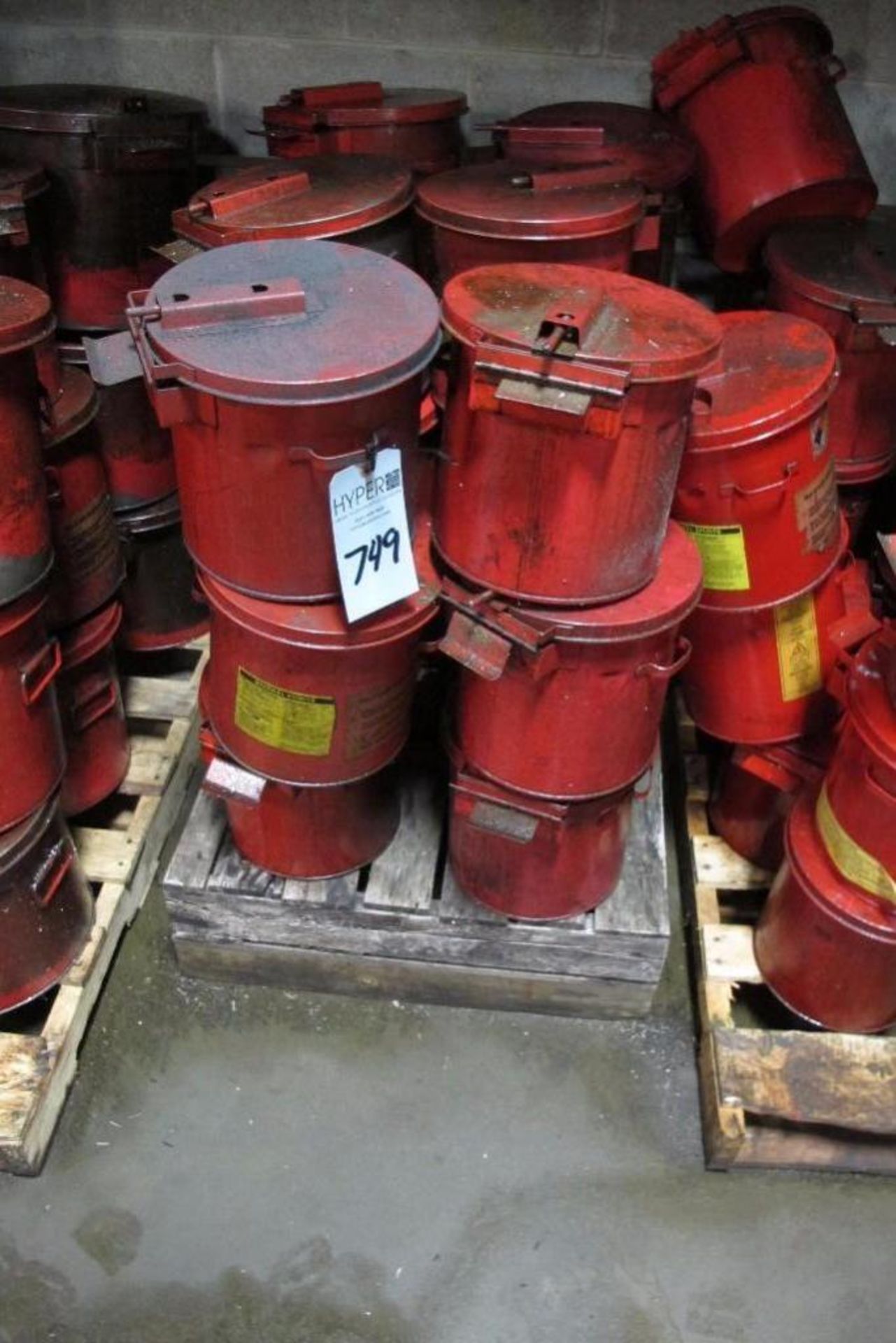 (2) Pallets of Small Mineral Spirits Storage Containers