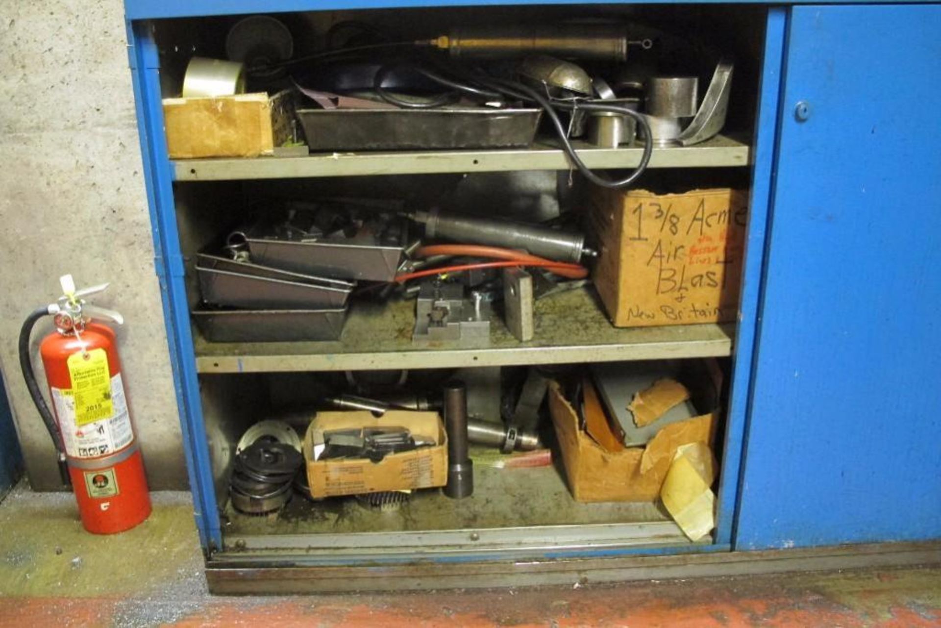 2-Door Production work bench W/ Screw Machine Spare Parts - Image 2 of 3