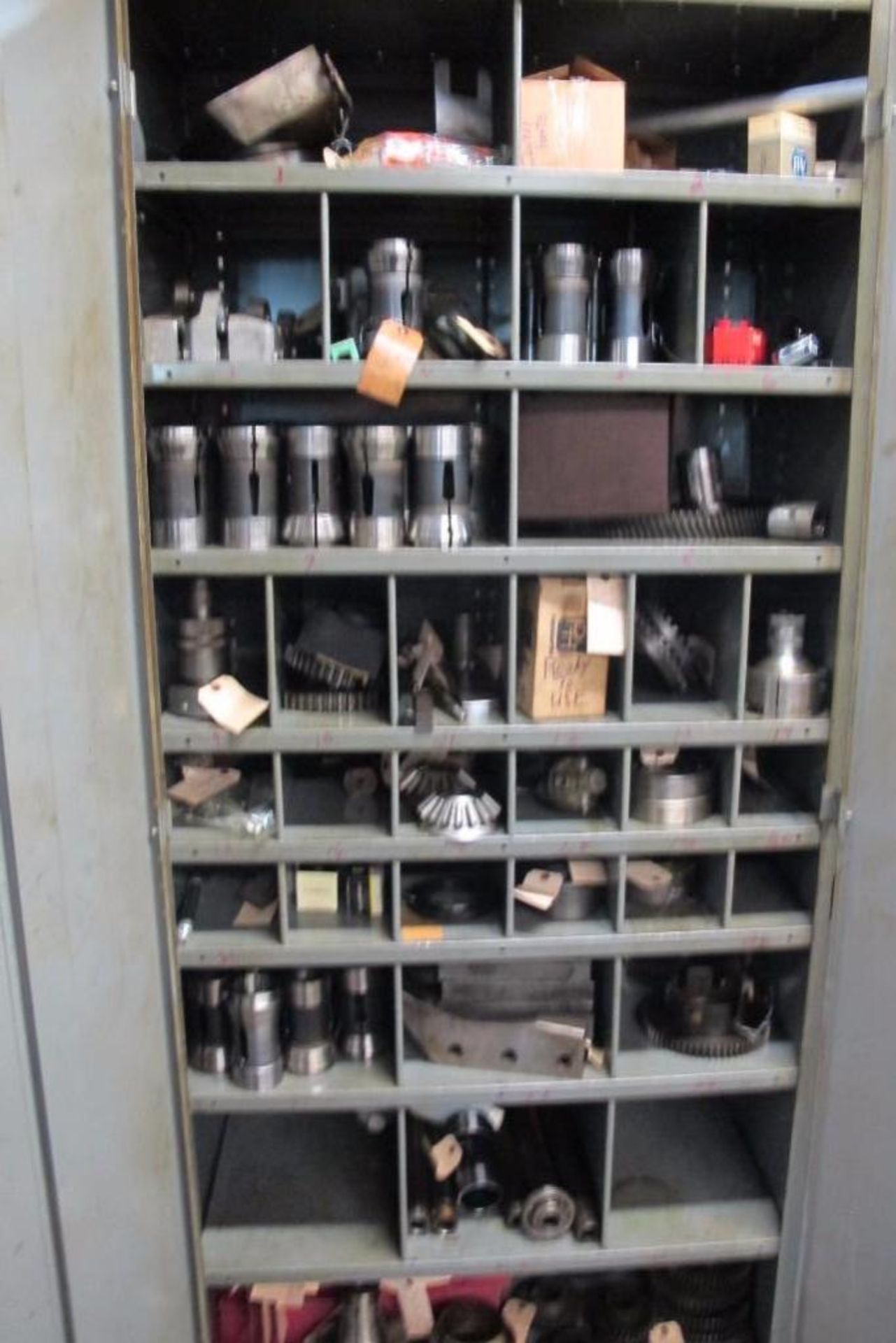 2-Door Cabinet W/ Greenlee Screw Machine Spare Parts
