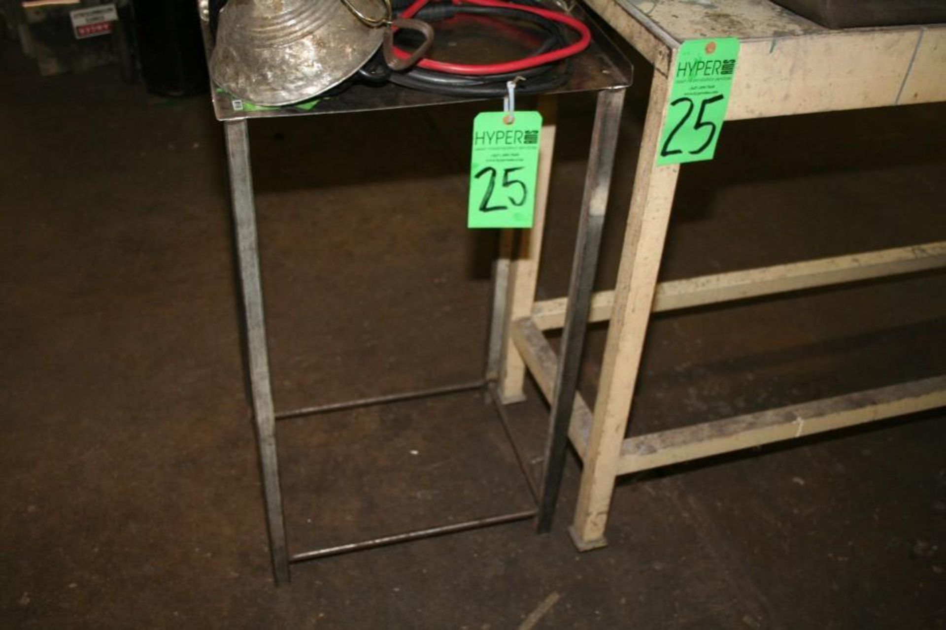 (2) Metal Tables (small) - Image 3 of 3