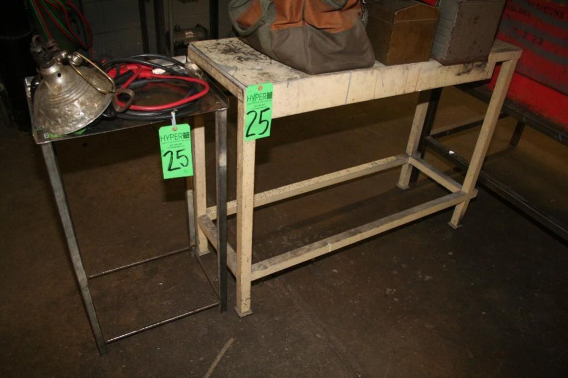 (2) Metal Tables (small)