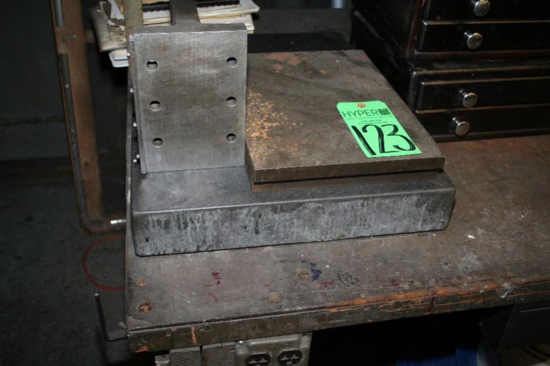Steel Plate 11" x 15", Angle Plate, Granite Plate with Broken Corner 18" x 24 " x 3"