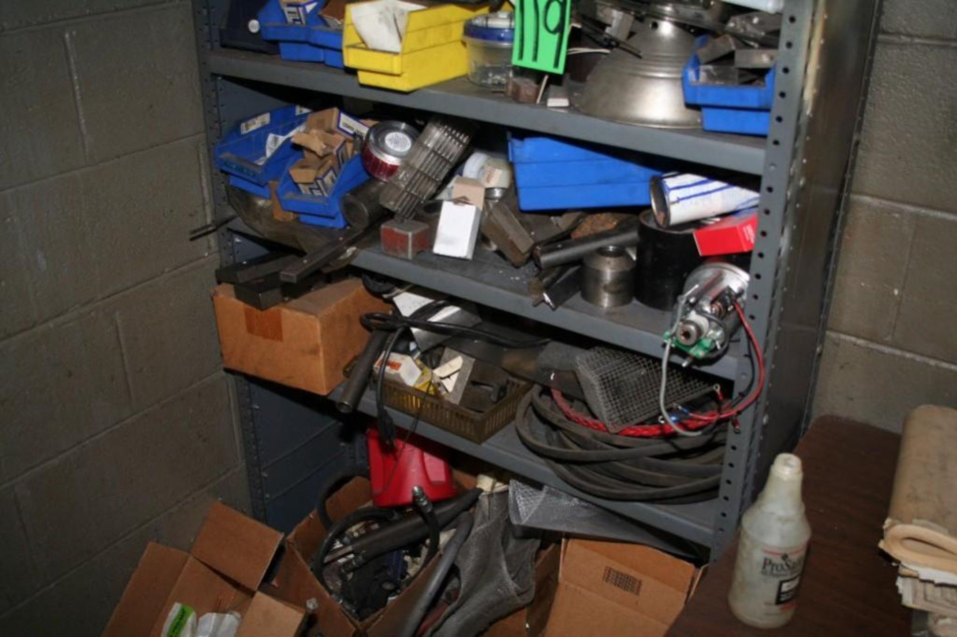 Gray Shelf Unit with Contents, Fastners, misc Metal, Etc - Image 3 of 5