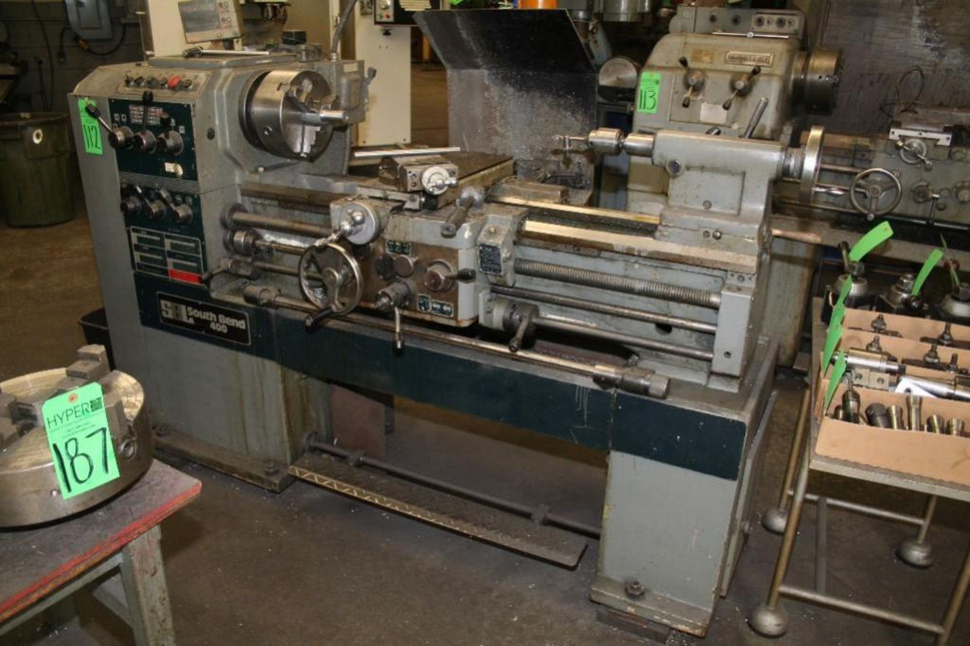 South Bend 400 Lathe, 16" x 42", 1 7/8" Thru Spindle, DRO, Ser # 20421 - Image 2 of 4