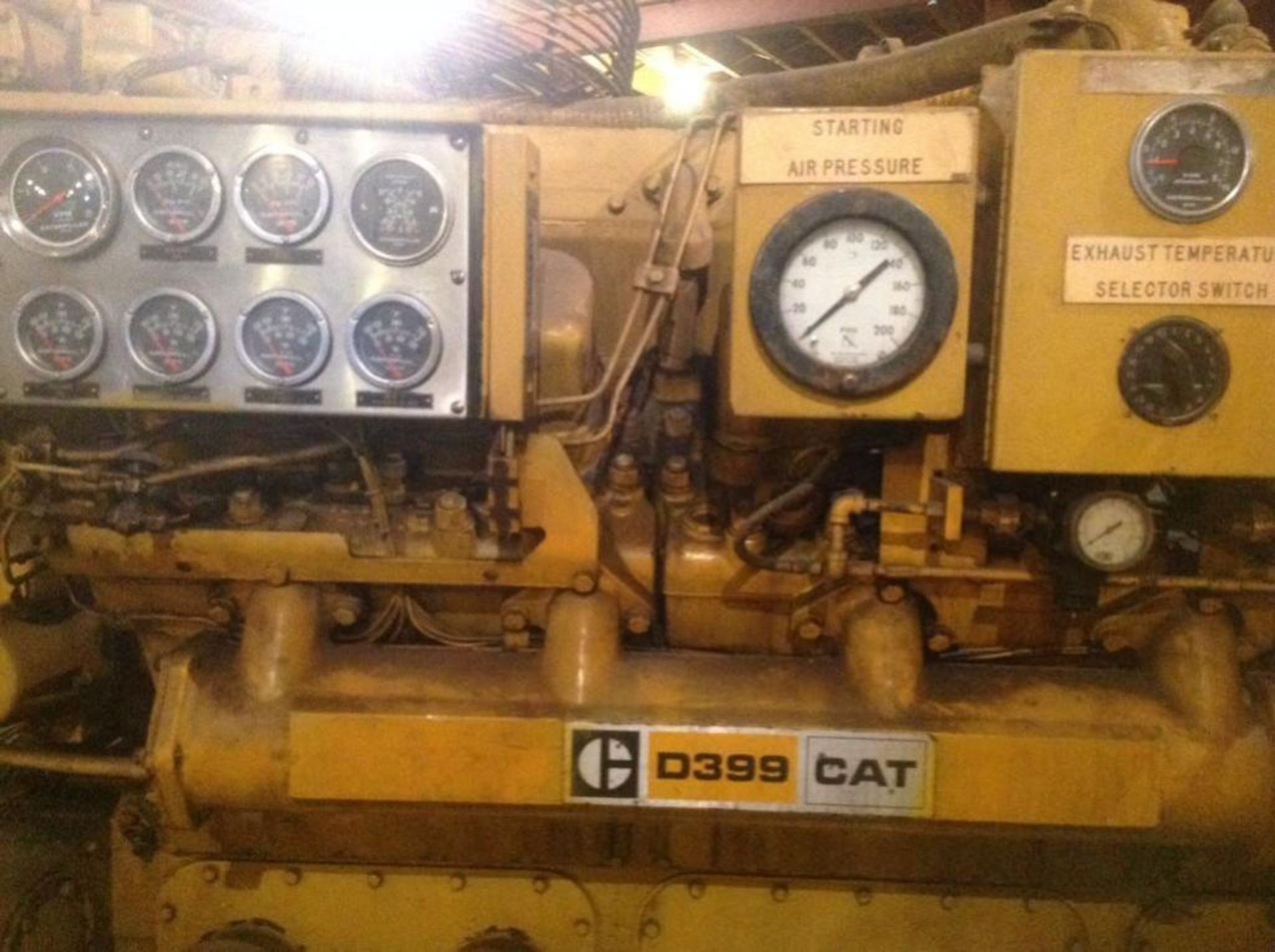 D399 CATERPILLAR ENGINE approx. 1000HP 800KW GENERATOR SET D399 Caterpillar engine is a v-12, 4 stro - Image 9 of 12