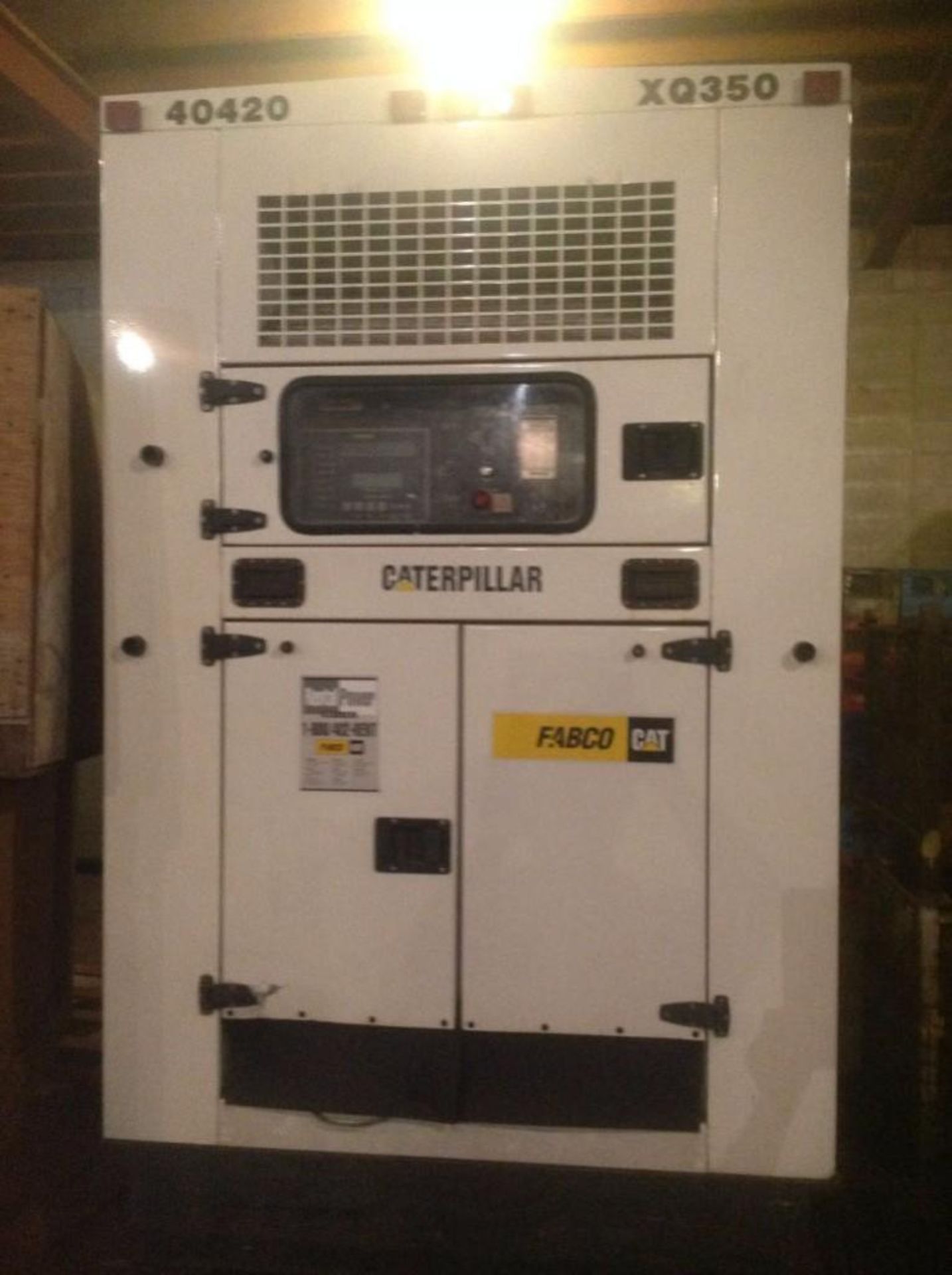 CATERPILLAR MODEL QS350 GENERATOR IN ENCLOSURE Manufacture date 8/2000 Caterpillar Model QS350 self- - Image 9 of 12