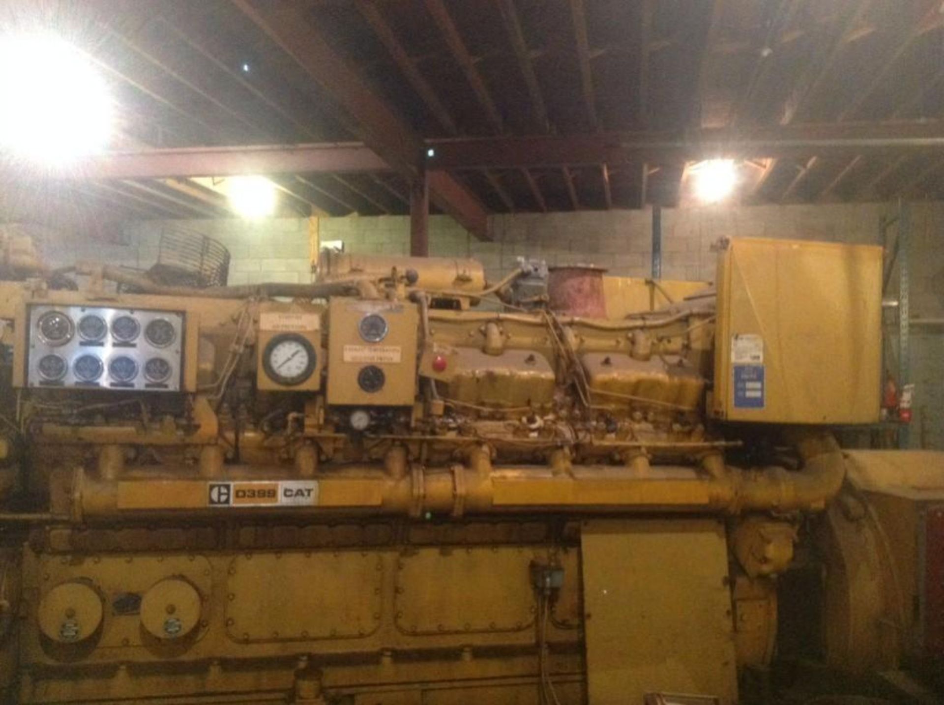 D399 CATERPILLAR ENGINE approx. 1000HP 800KW GENERATOR SET D399 Caterpillar engine is a v-12, 4 stro - Image 6 of 12