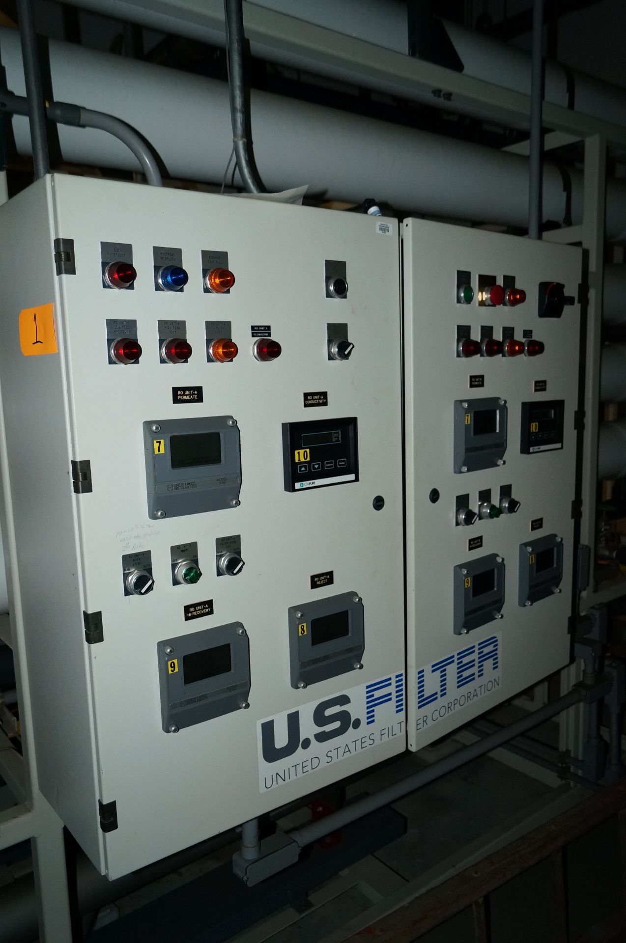 U.S. FILTER WATER PURIFICATION / DEIONIZATION SYSTEM with BARNSTEAD WATER DISTRIBUTION SYSTEM, ALLEN - Image 9 of 11