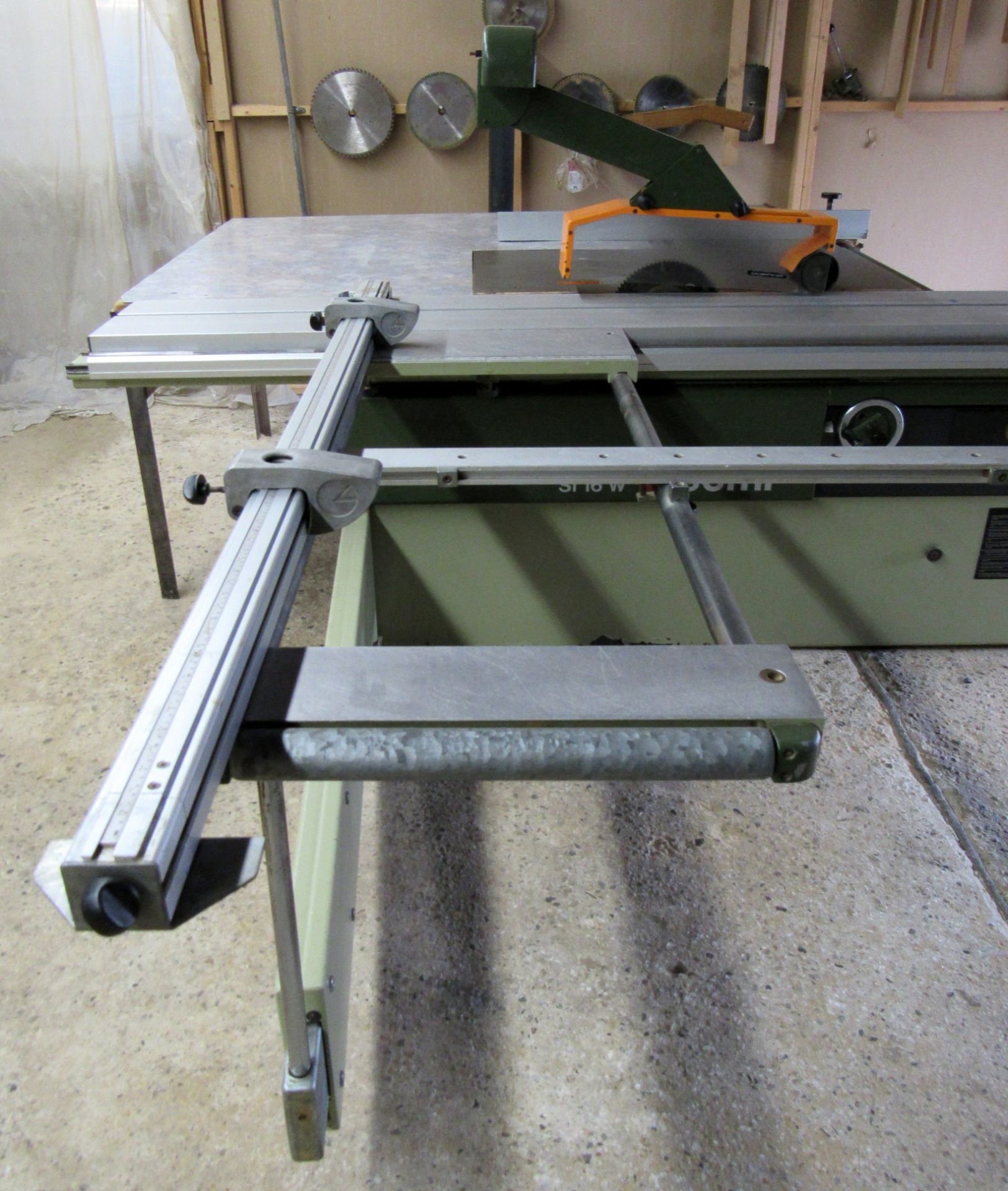 SCMI Mod.SL16WA Sliding Table Saw - S/N AB36931, 9800 RPM Scorer Blade Speed, 3200/4500/600 RPM - Image 5 of 6