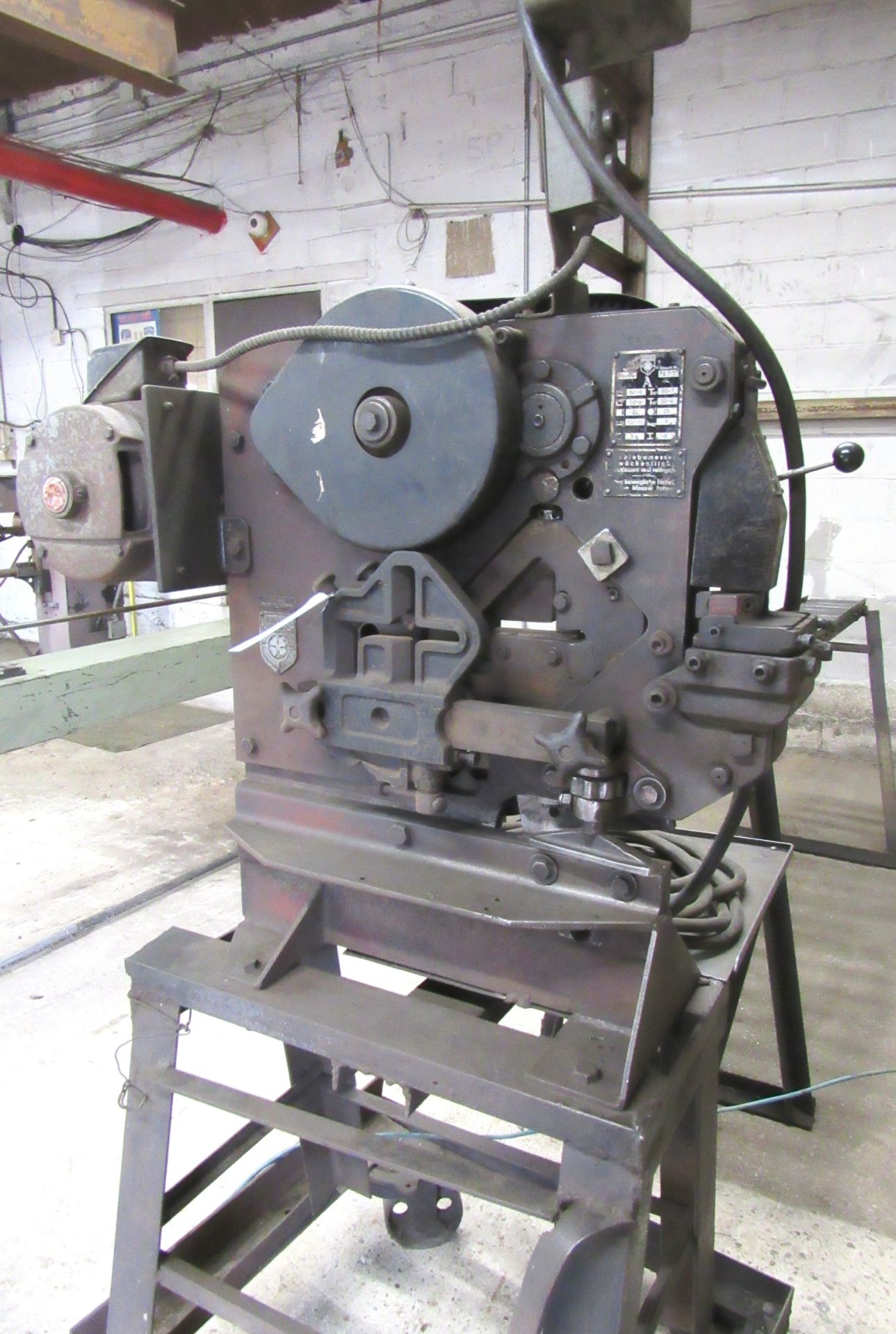 Peddinghaus Type Peddy 2-5/16" x 2-5/16" x 5/16" Universal Ironworker - S/N PA272, 2 HP Motor, 208-