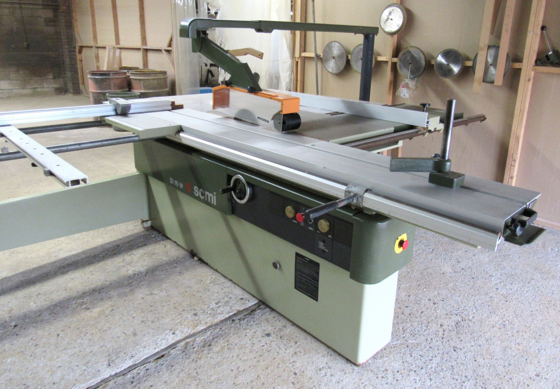 SCMI Mod.SL16WA Sliding Table Saw - S/N AB36931, 9800 RPM Scorer Blade Speed, 3200/4500/600 RPM - Image 3 of 6