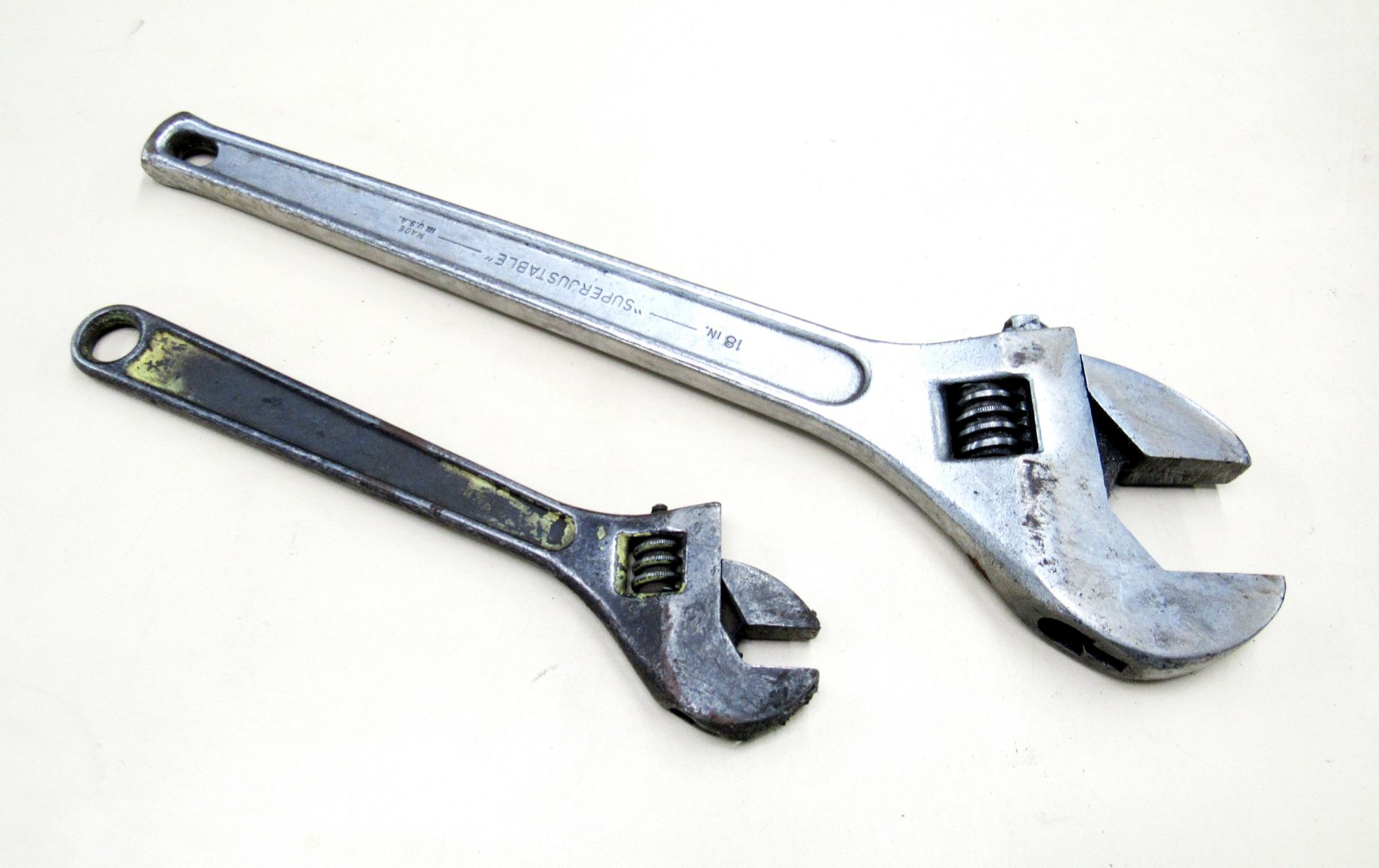 18" JH Williams Adustable Wrench & 12" JH Williams Adjustable Wrench
