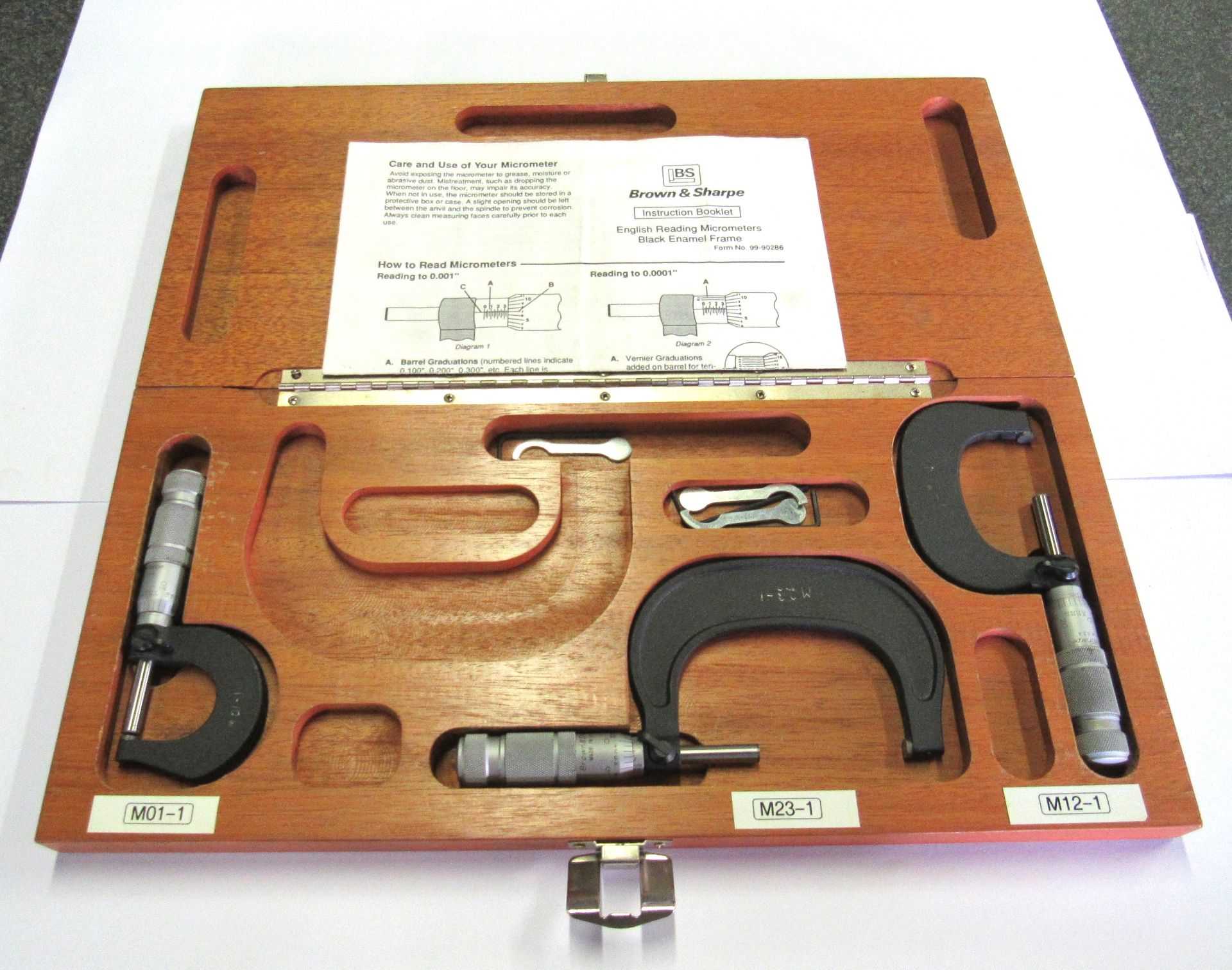 (3) B&S Micrometer Set