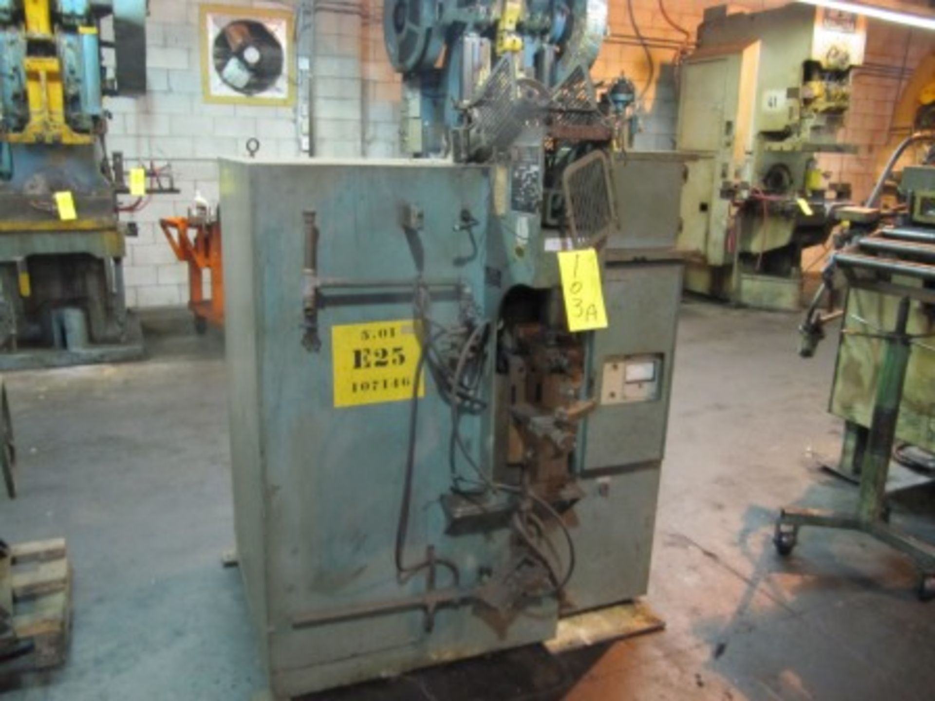 NATIONAL ELECTRIC SPEC. 8/ZE 3 SPIKE 220 KVA SPOT WELDER S/N: 7027 (NOT IN SERVICE)