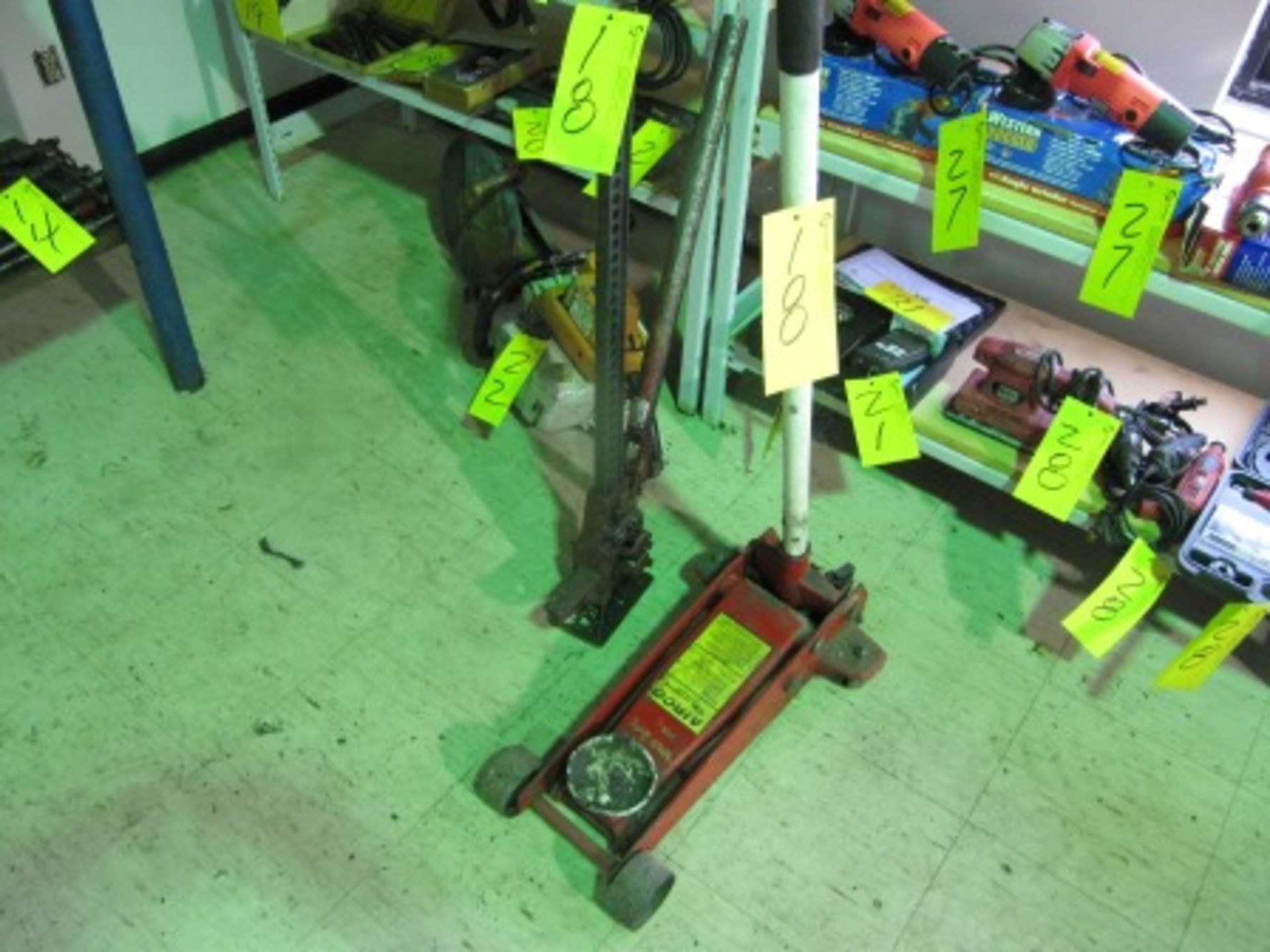 LOT ASST. AIRCO 2-3/4 TON HYD. FLOOR JACK, BUMPER JACK