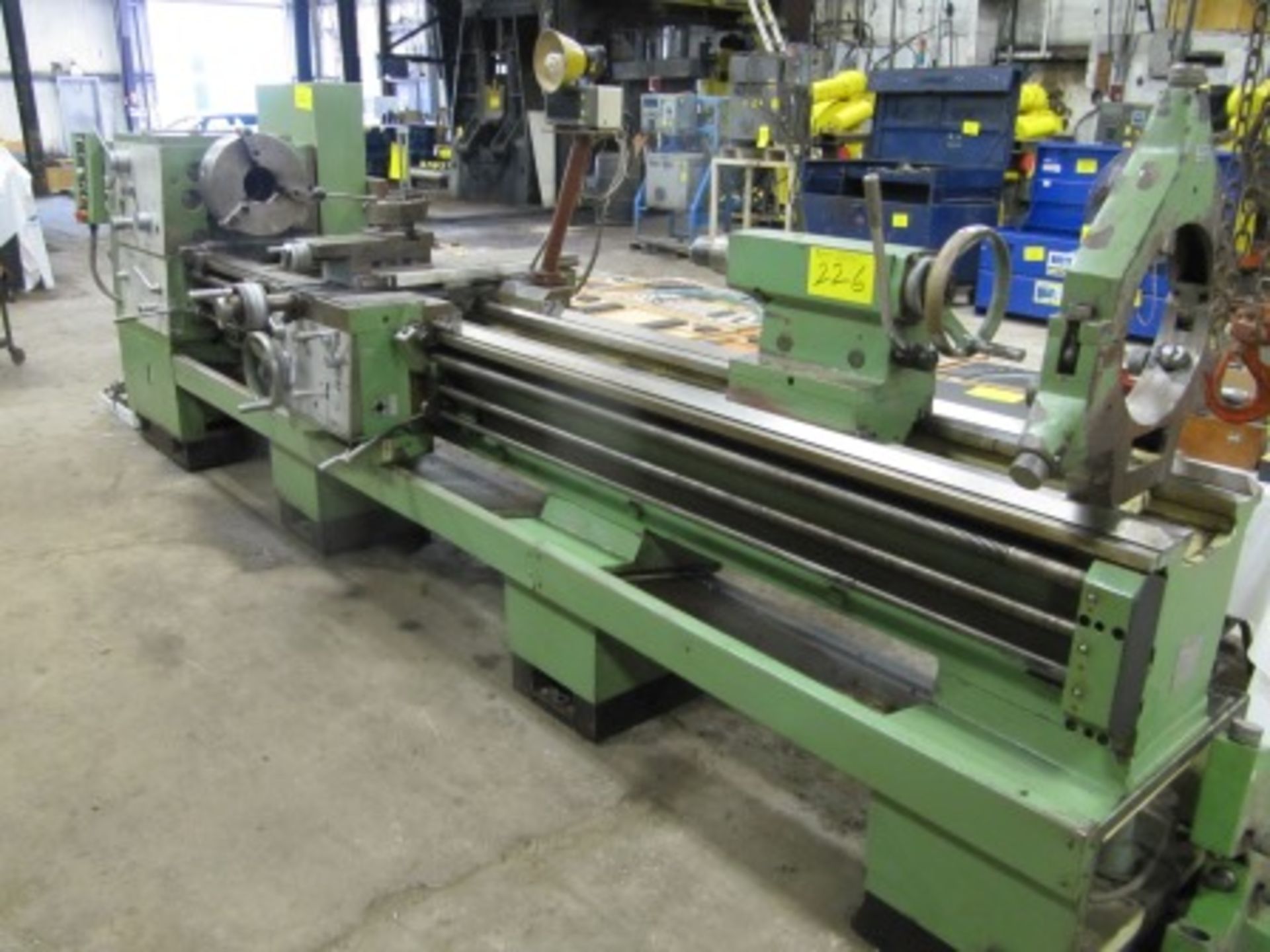 FAT TUR 560 ENGINE LATHE, 16" 3-JAW CHUCK, 22" SWING, 141" BED W/MITUTOYO 2-AXIS DRO S/N: 48409 - Image 3 of 5