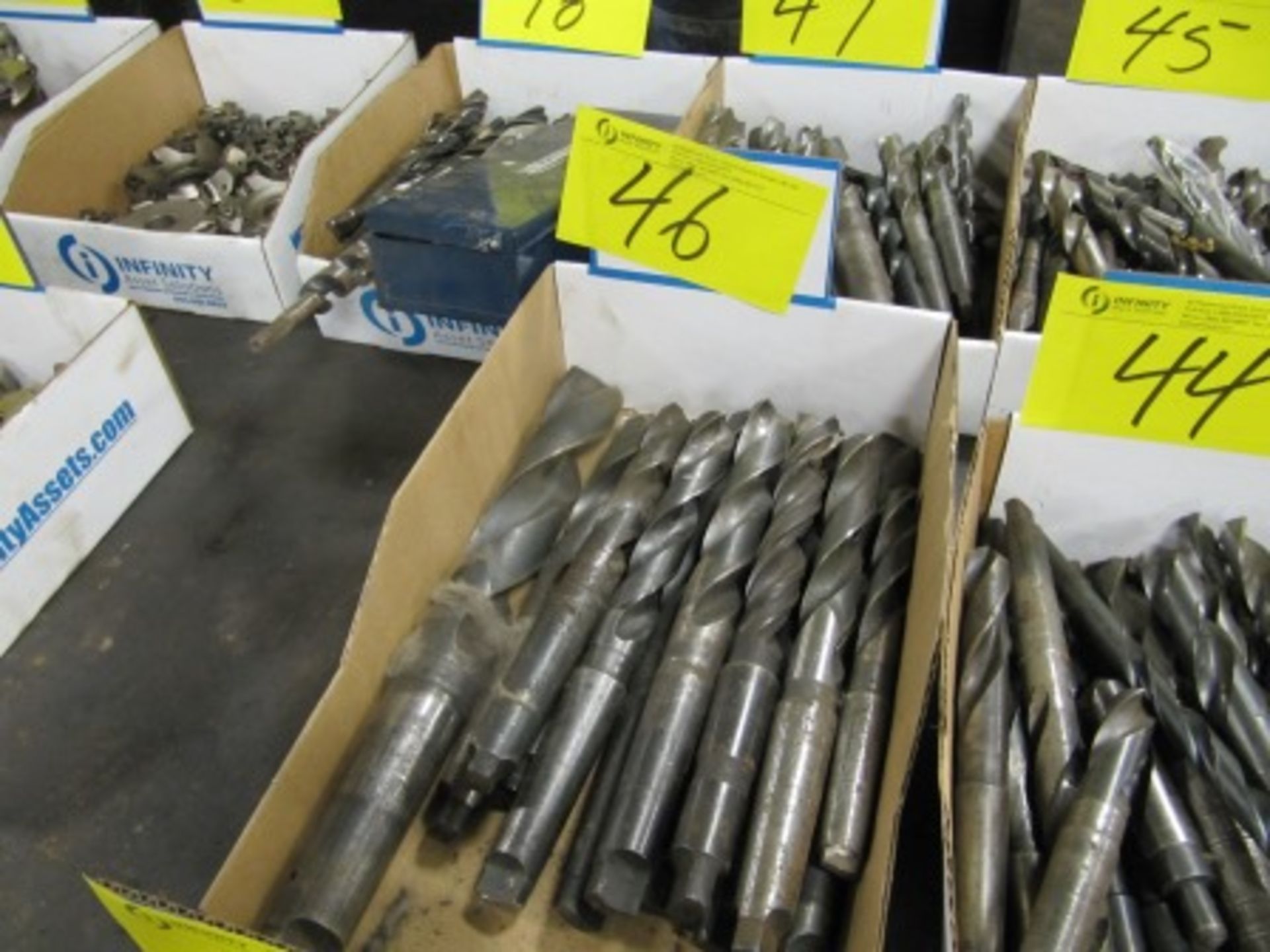 LOT ASST. DRILL BITS, ETC. (1 BOX)