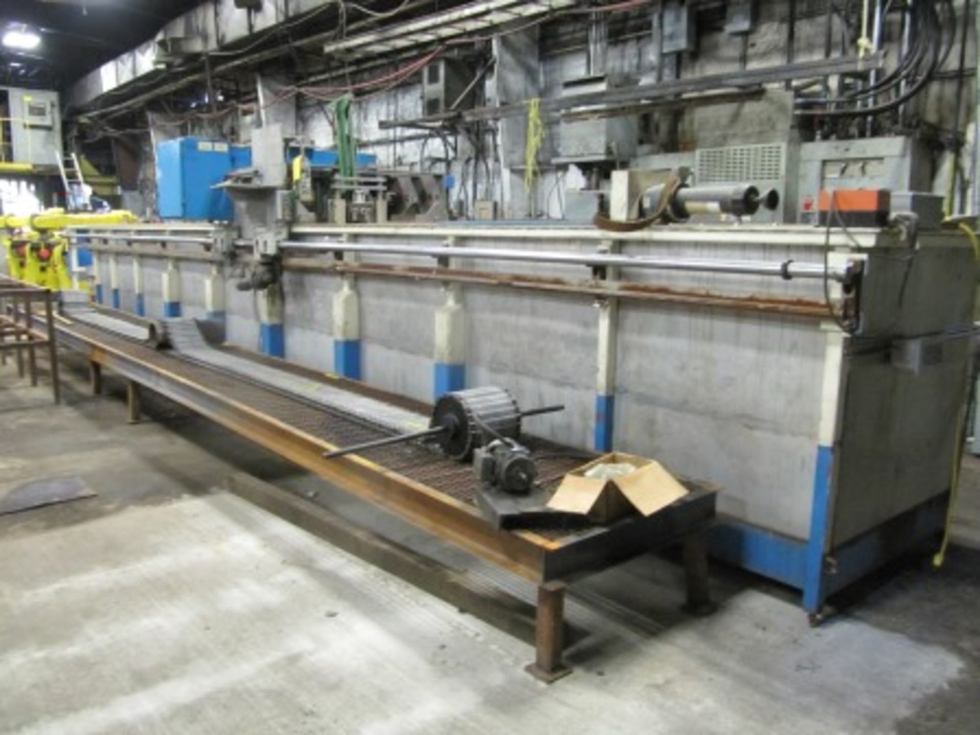 OVERHEAD SONIC WELDING SYSTEM W/4'X33' APPROX. S/S SUB ARC WATER TANK