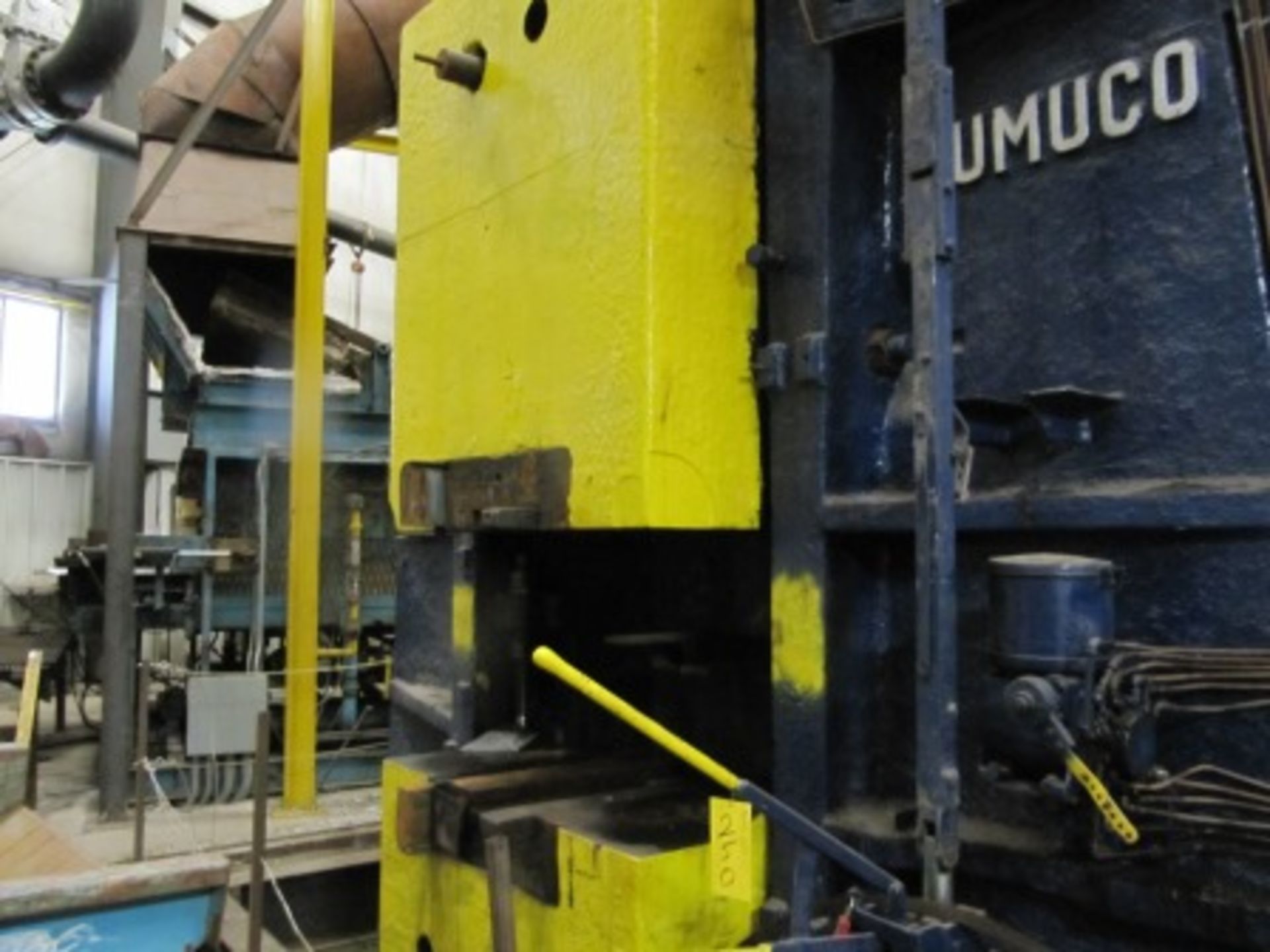 EUMUCO 2,200-TON COUNTER BLOW FORGING HAMMER, 98"X46" APPROX. 45,000# W/RAM, PLATES, ETC. (BLDG. 2) - Image 4 of 9