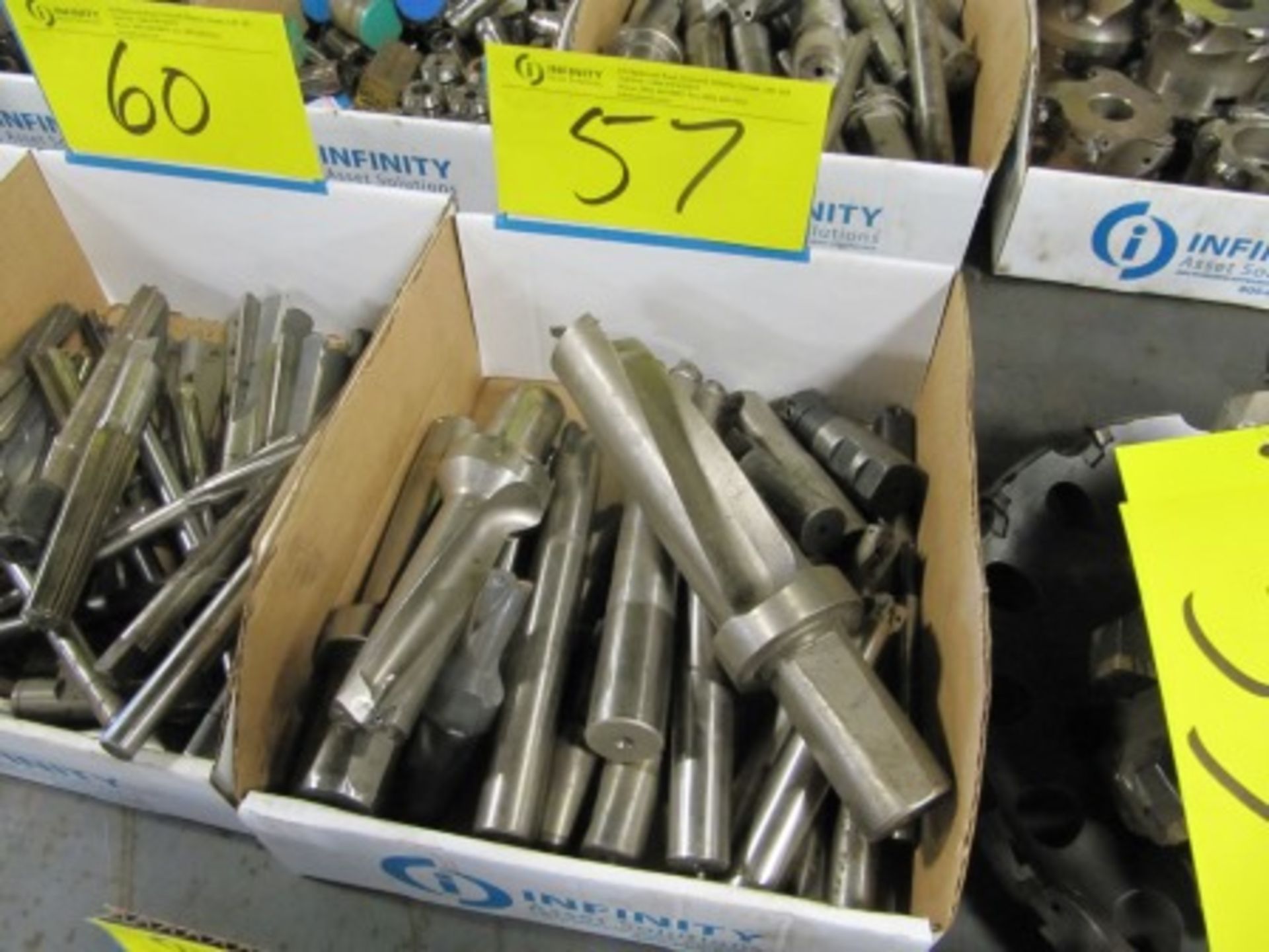 LOT ASST. INSERT BORING BARS, DRILLS, ETC. (1 BOX)