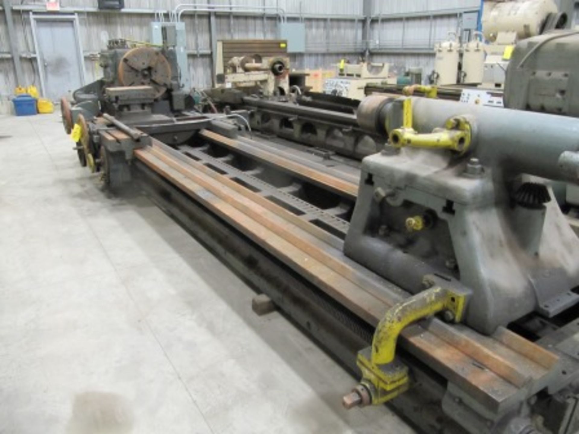 CRAVEN ENGINE LATHE, 24" 4-JAW CHUCK, 50" SWING, 13' CENTER (BLDG. 3)