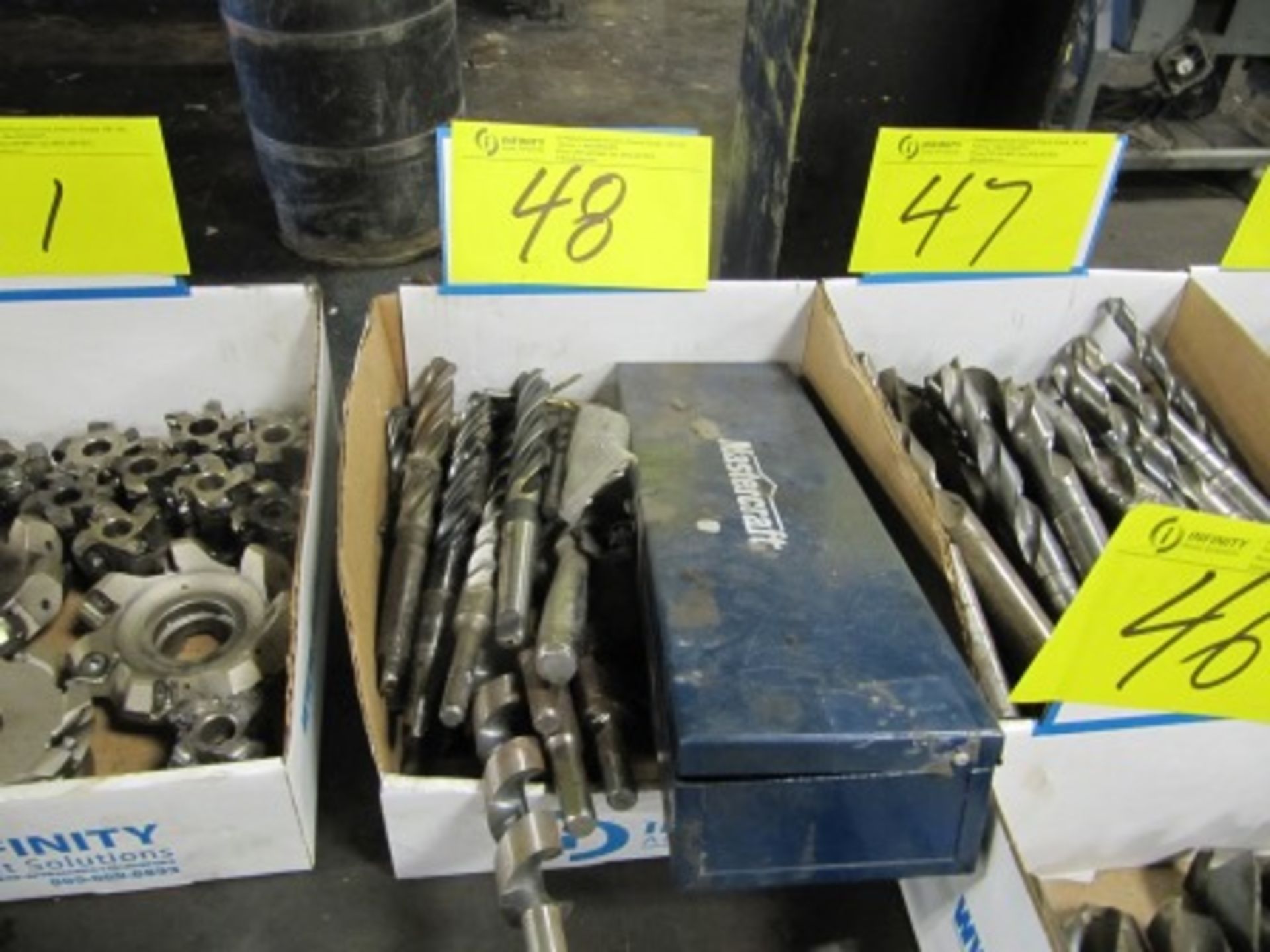 LOT ASST. DRILL BITS, ETC. (1 BOX)