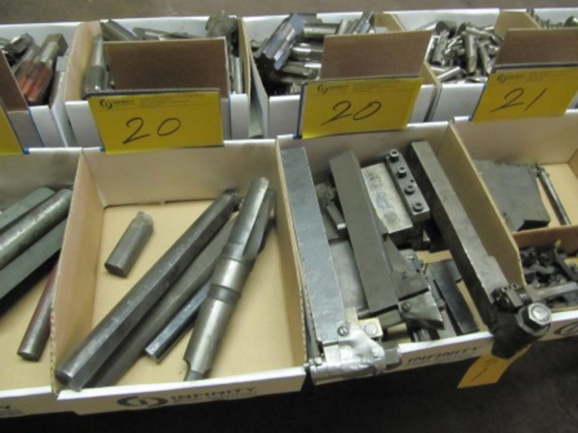 LOT ASST. INSERT BORING BARS, TOOL HOLDERS, ETC. (2 BOXES)