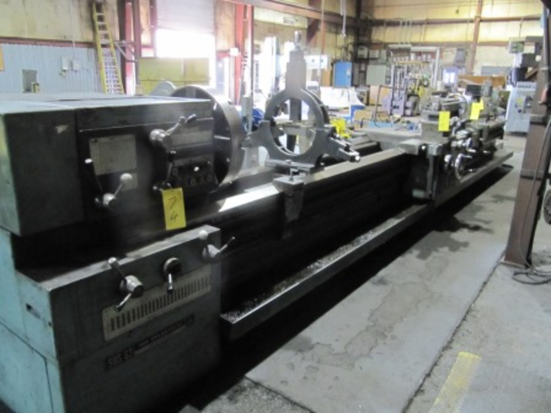 TOS SUS-63 ENGINE LATHE, FAGOR 2-AXIS DRO, 20" 4-JAW CHUCK, 25" SWING, 280" BETWEEN CENTERS, 3.25"