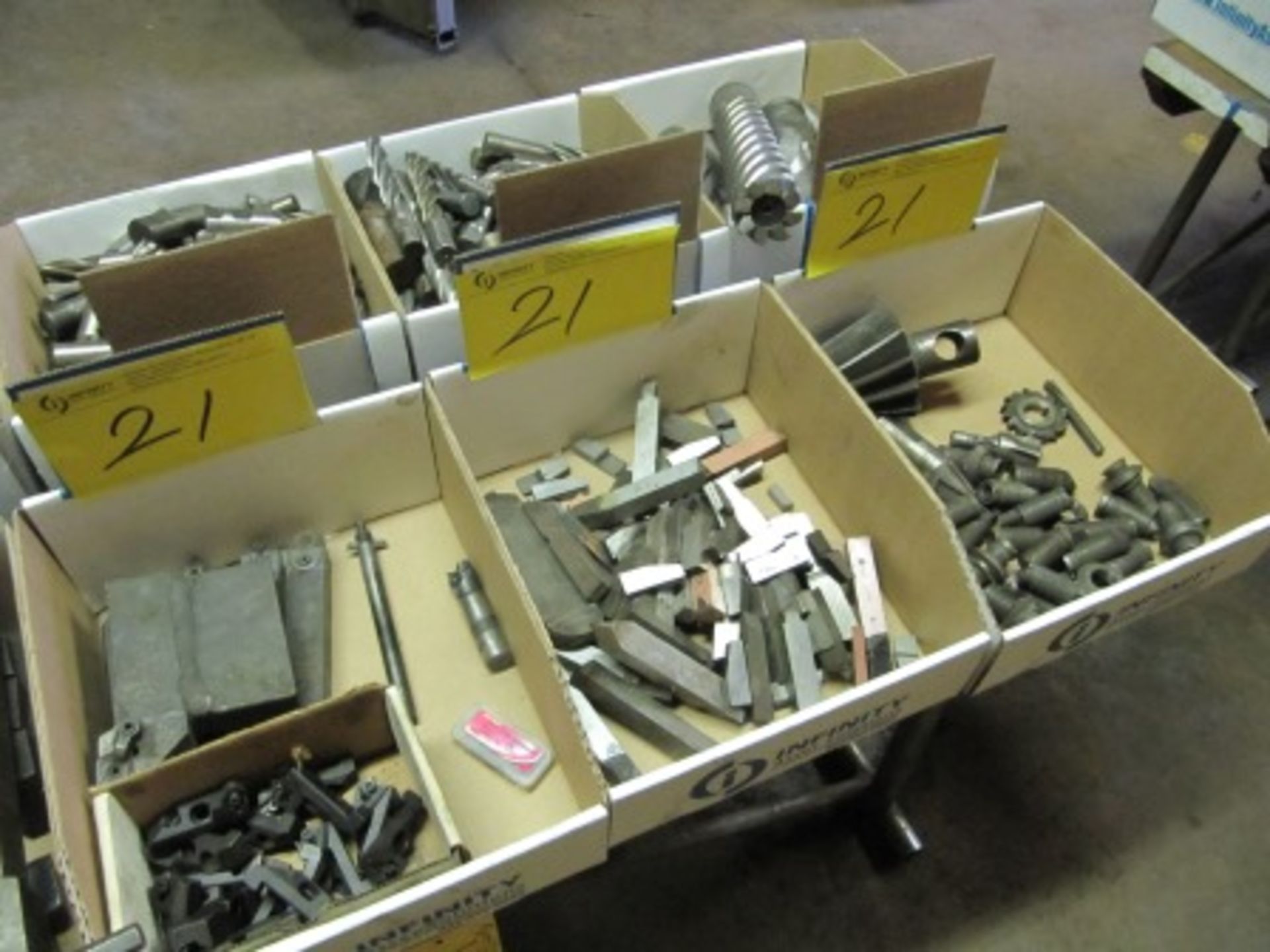 LOT ASST. INSERT CUTTERS, TOOL CUTTERS, ETC. (3 BOXES)