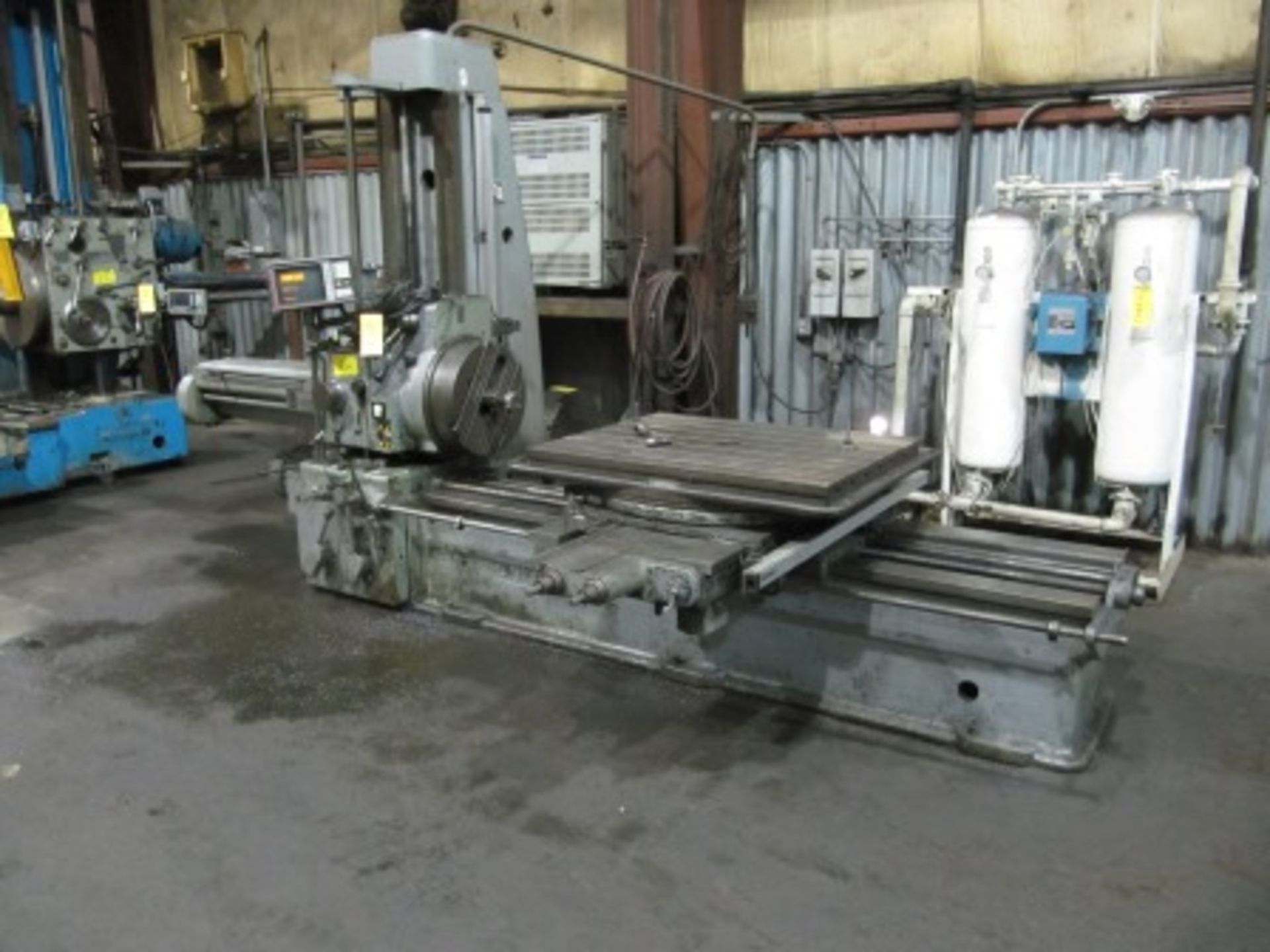 UNION WMW BFT80 3" TABLE TYPE HORIZONTAL BORING MILL, 3" SPINDLE, 44"X36" TABLE, TRAVELS: X-54", Y-
