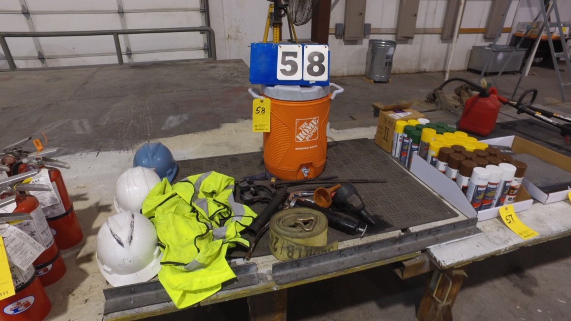 HARD HATS, SAFETY VESTS, CLAMPS, MISC
