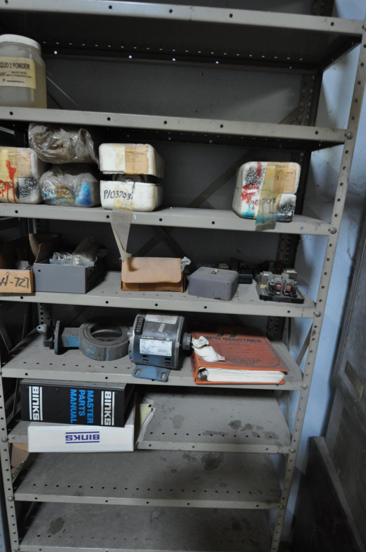 Metal Shelves and large Contents of nuts and bolts - Image 6 of 6