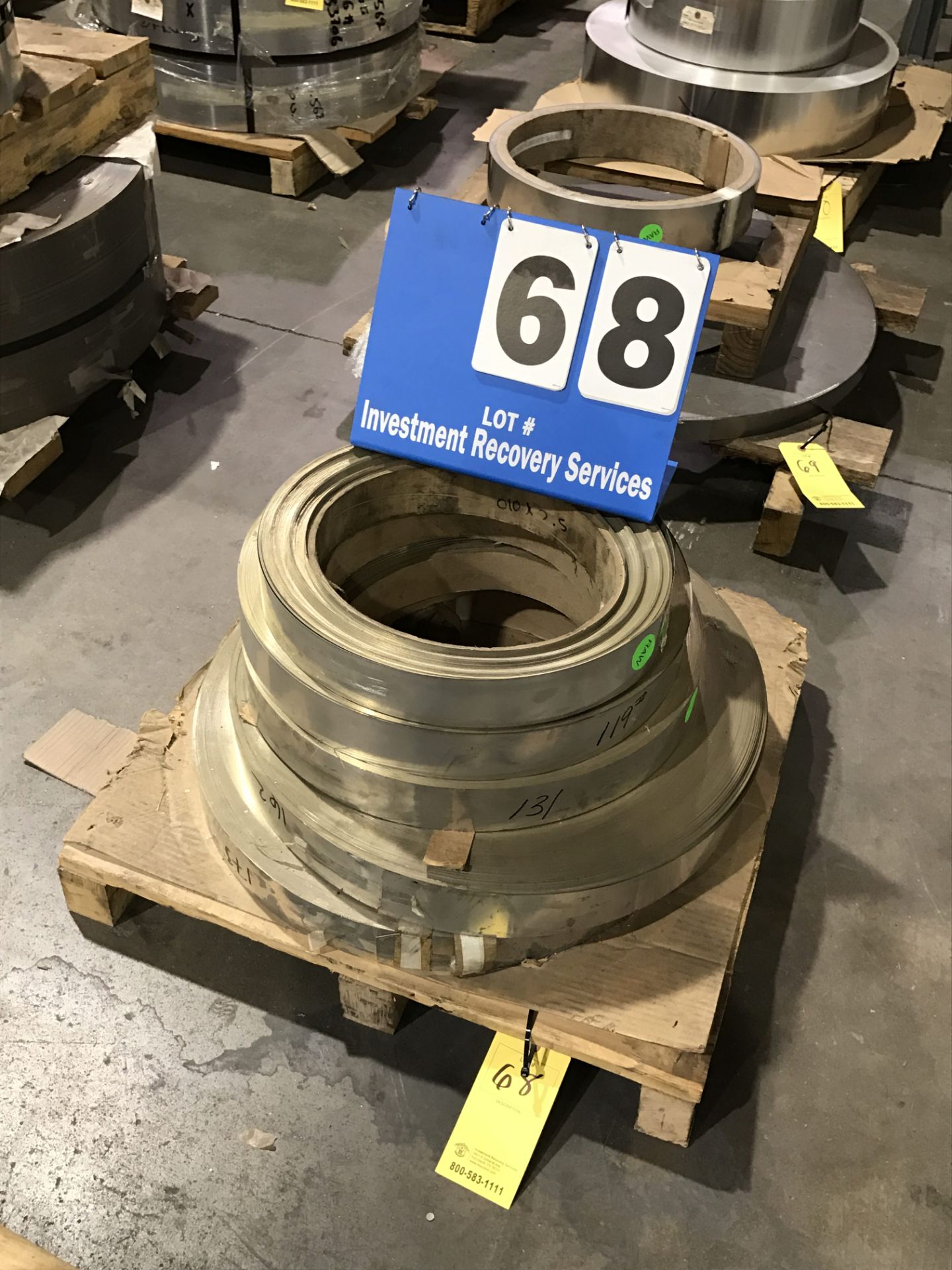 Pallet of BR260HHTP .01"x2.5" (648 lbs) Coil
