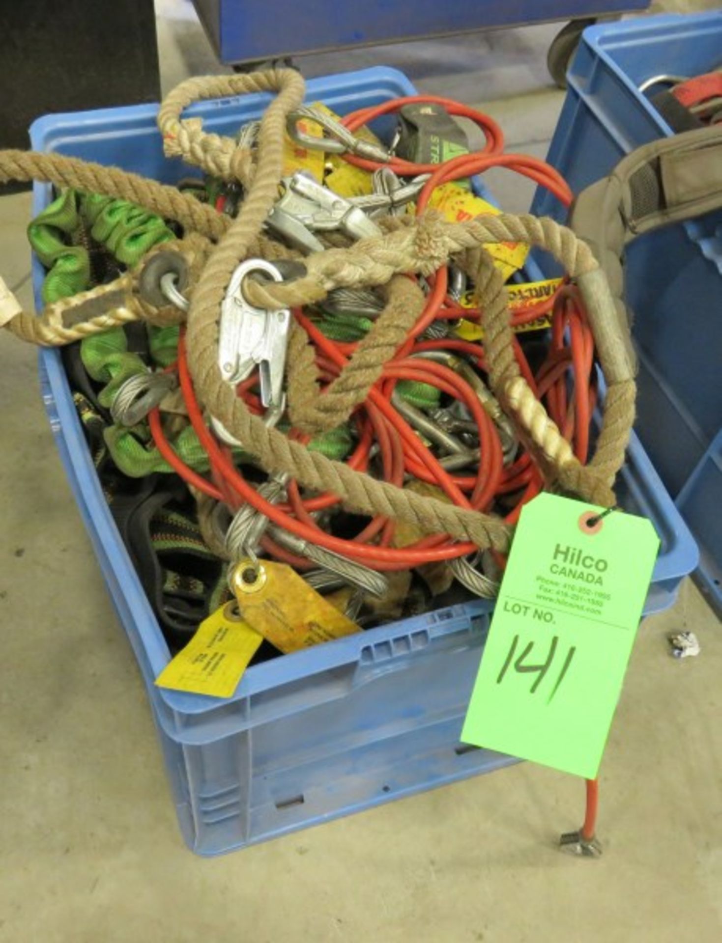 BOX OF ASSORTED SAFETY HARNESSES